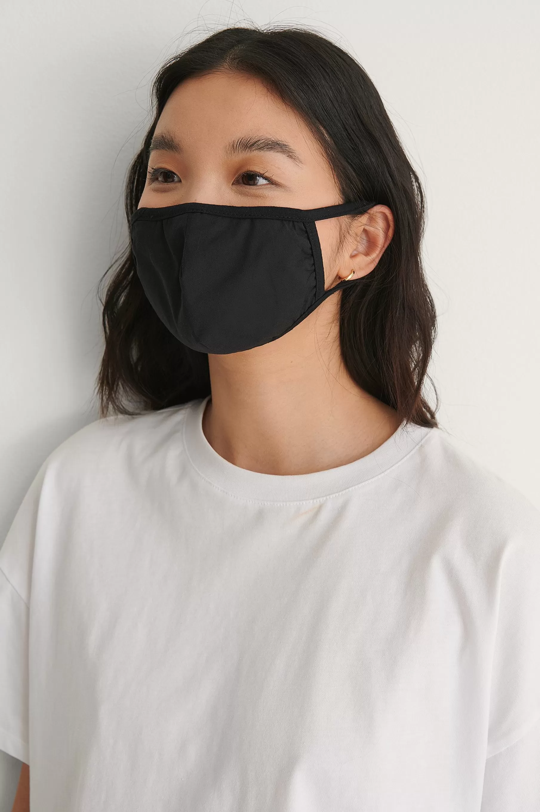 NA-KD 3-Pack Basic Cotton Masks Black