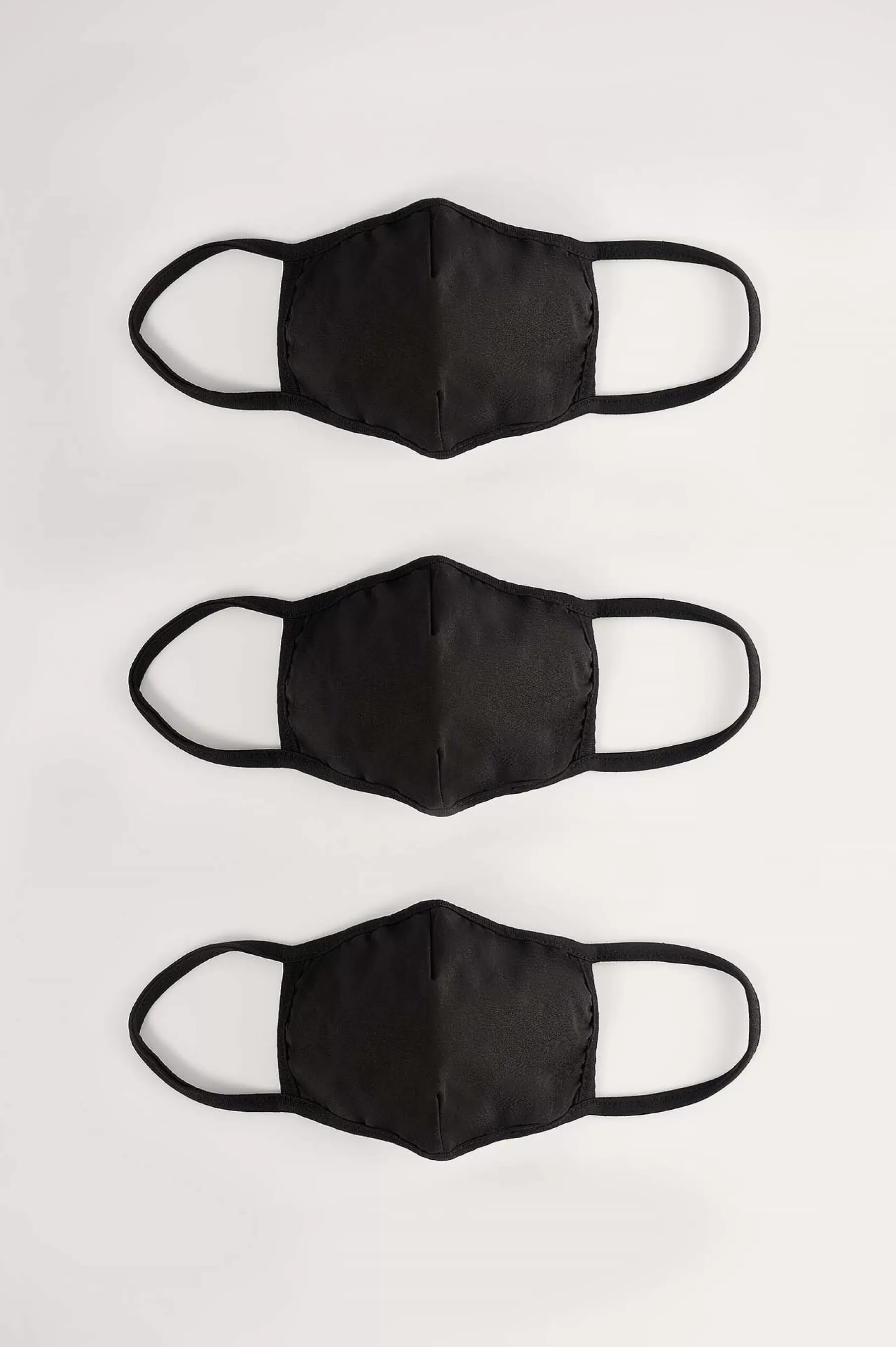 NA-KD 3-Pack Basic Cotton Masks Black