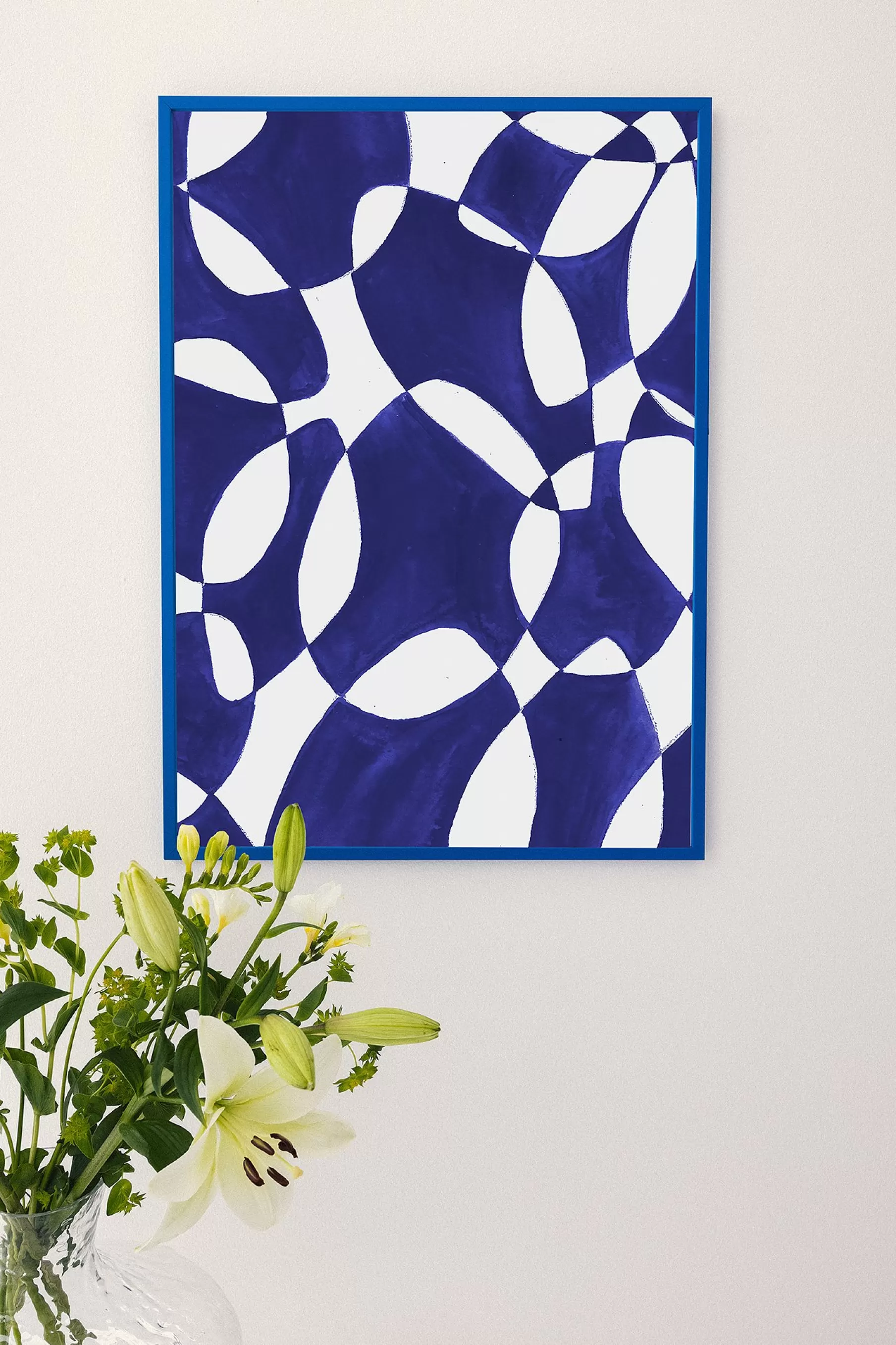 NA-KD Abstract Shapes Poster Blue