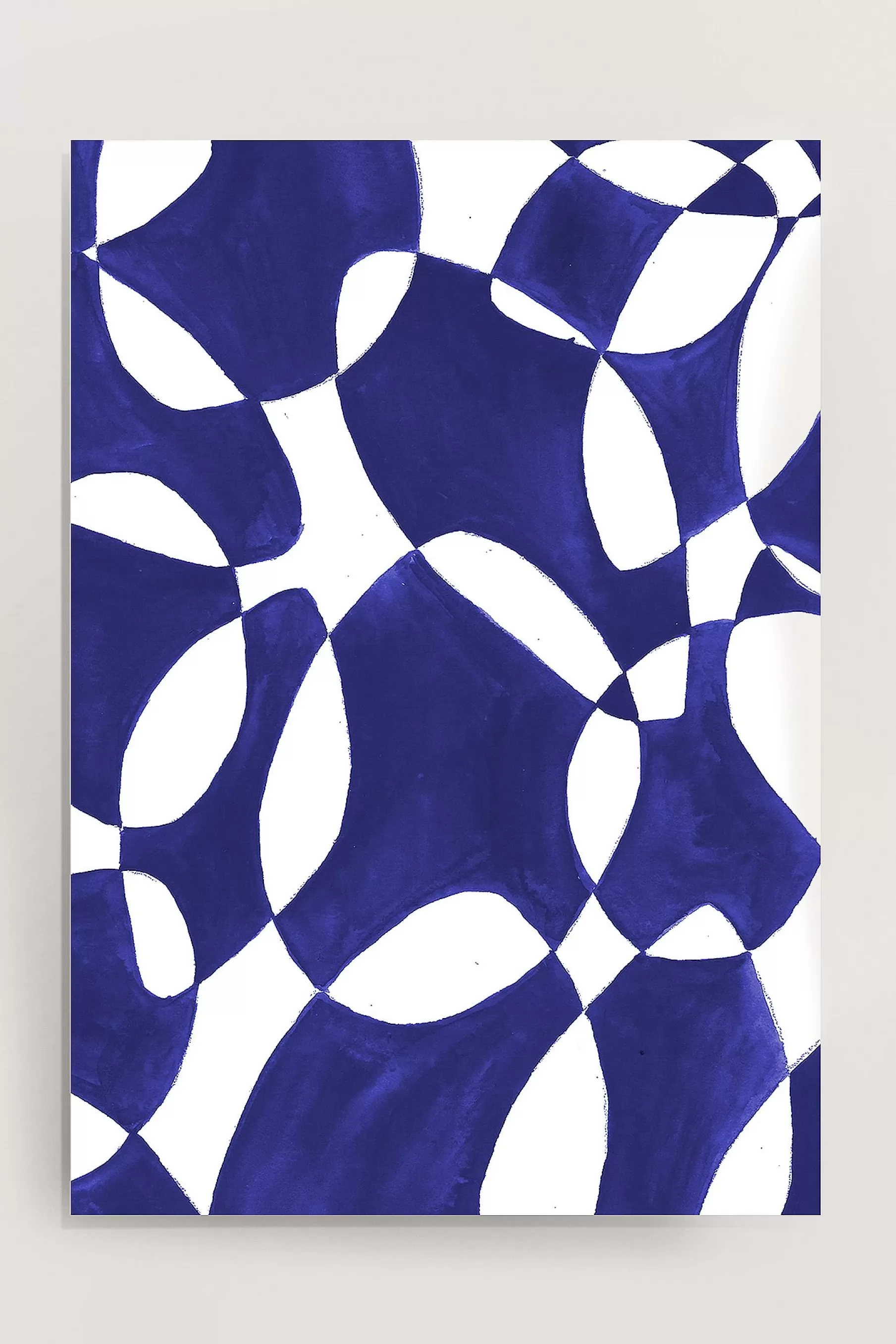 NA-KD Abstract Shapes Poster Blue