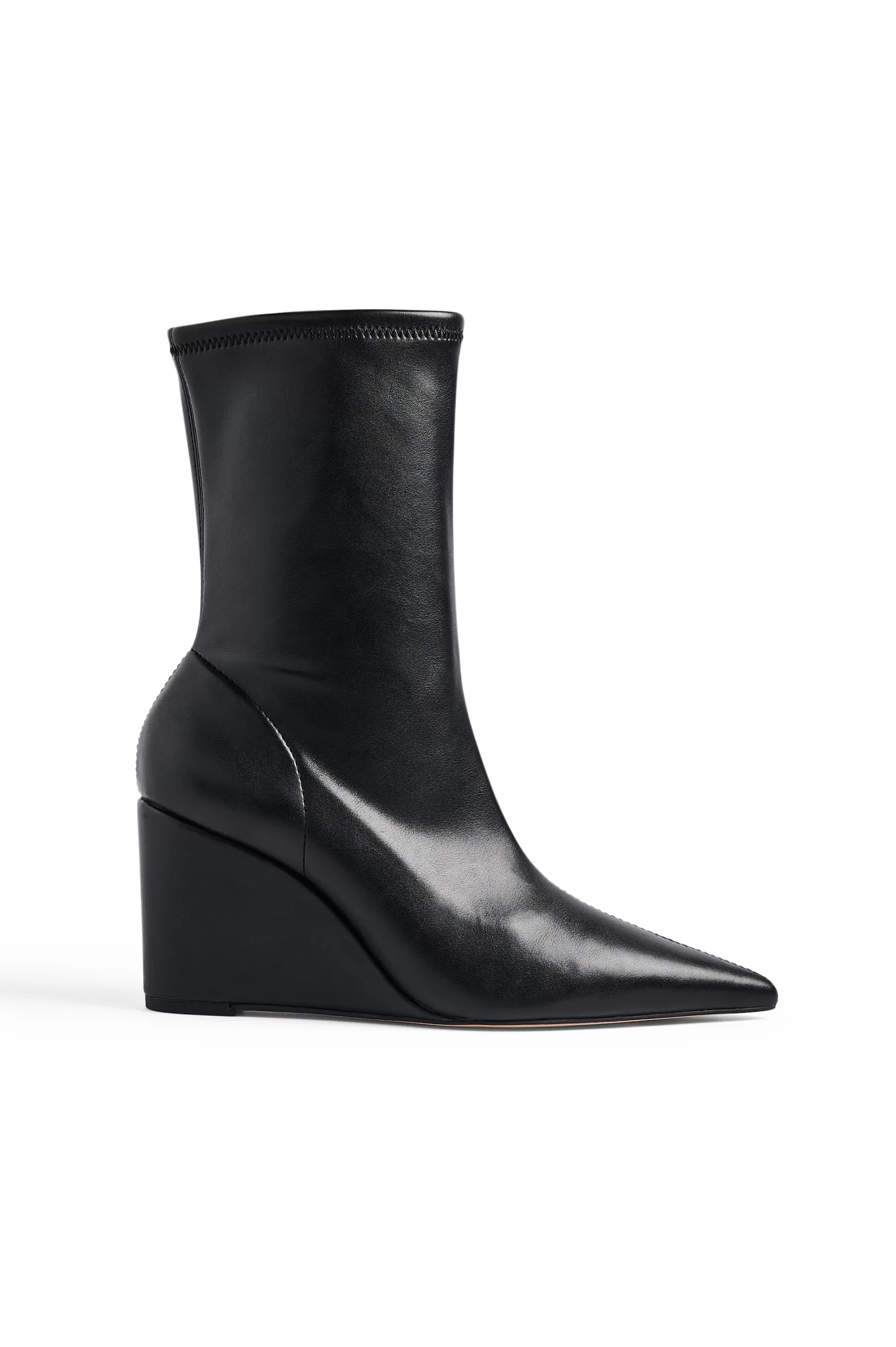 NA-KD Ankle Wedge Heel Boots Black