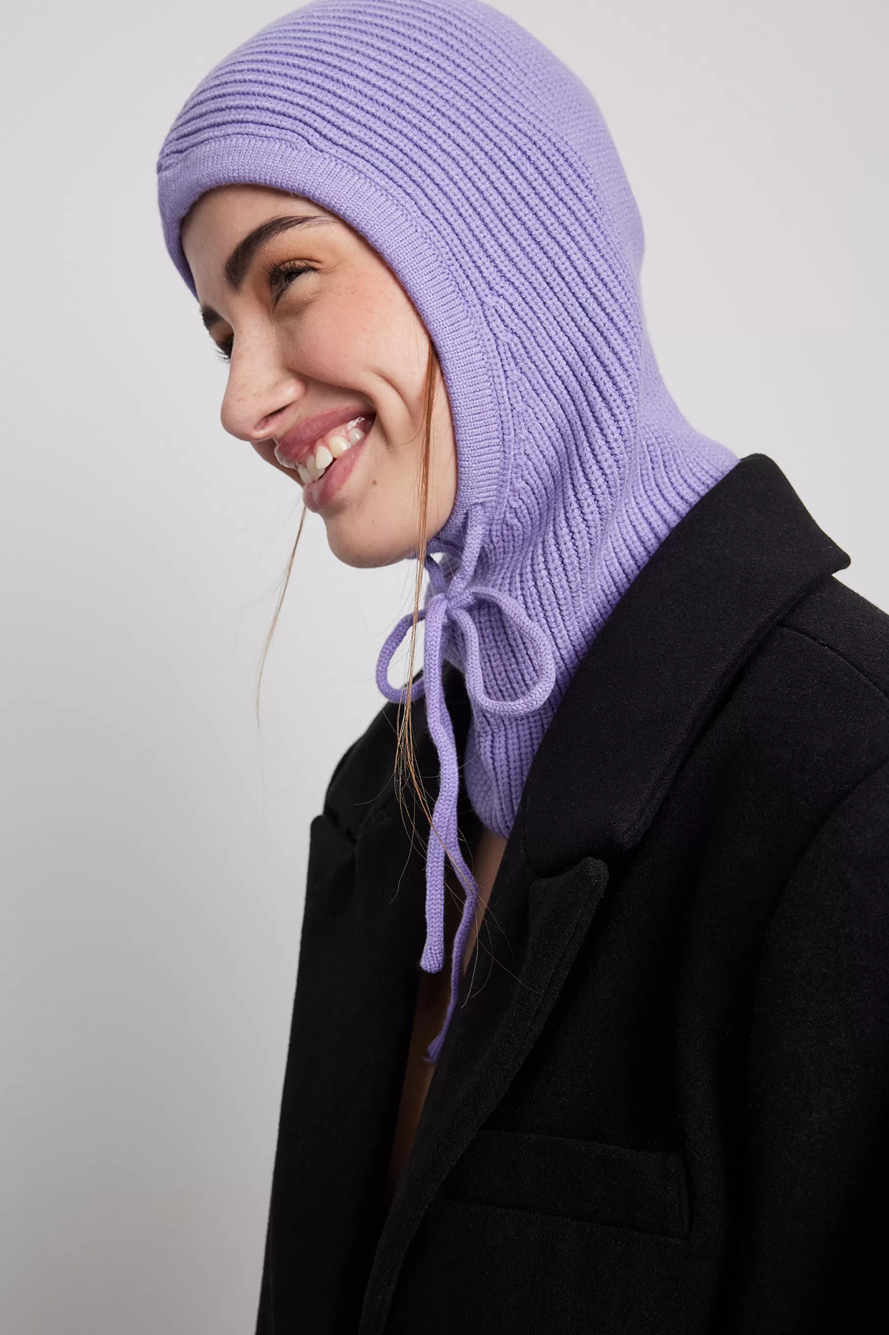 NA-KD Balaclava Straps Detail Purple