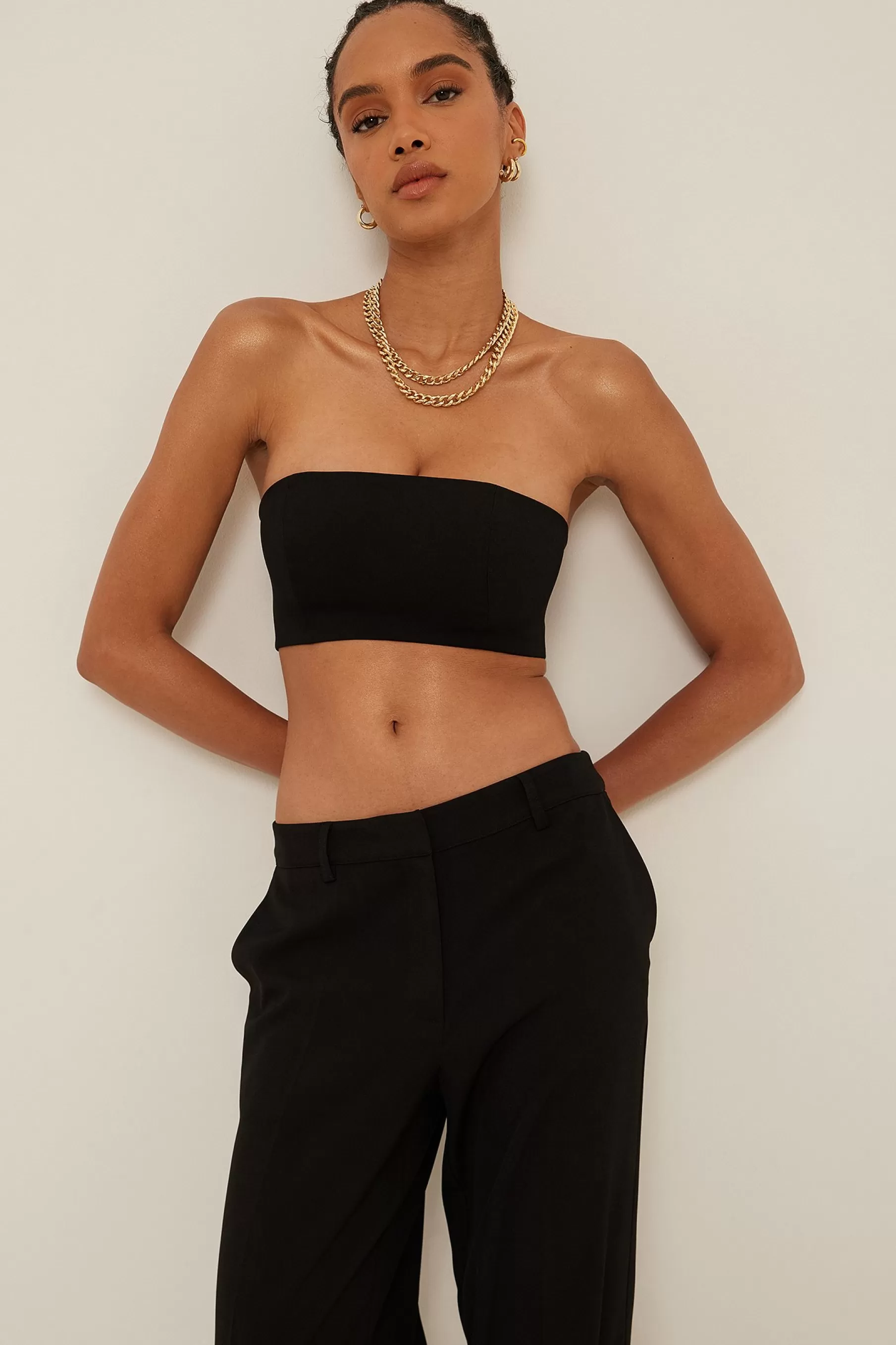 NA-KD Bandeau Top Black