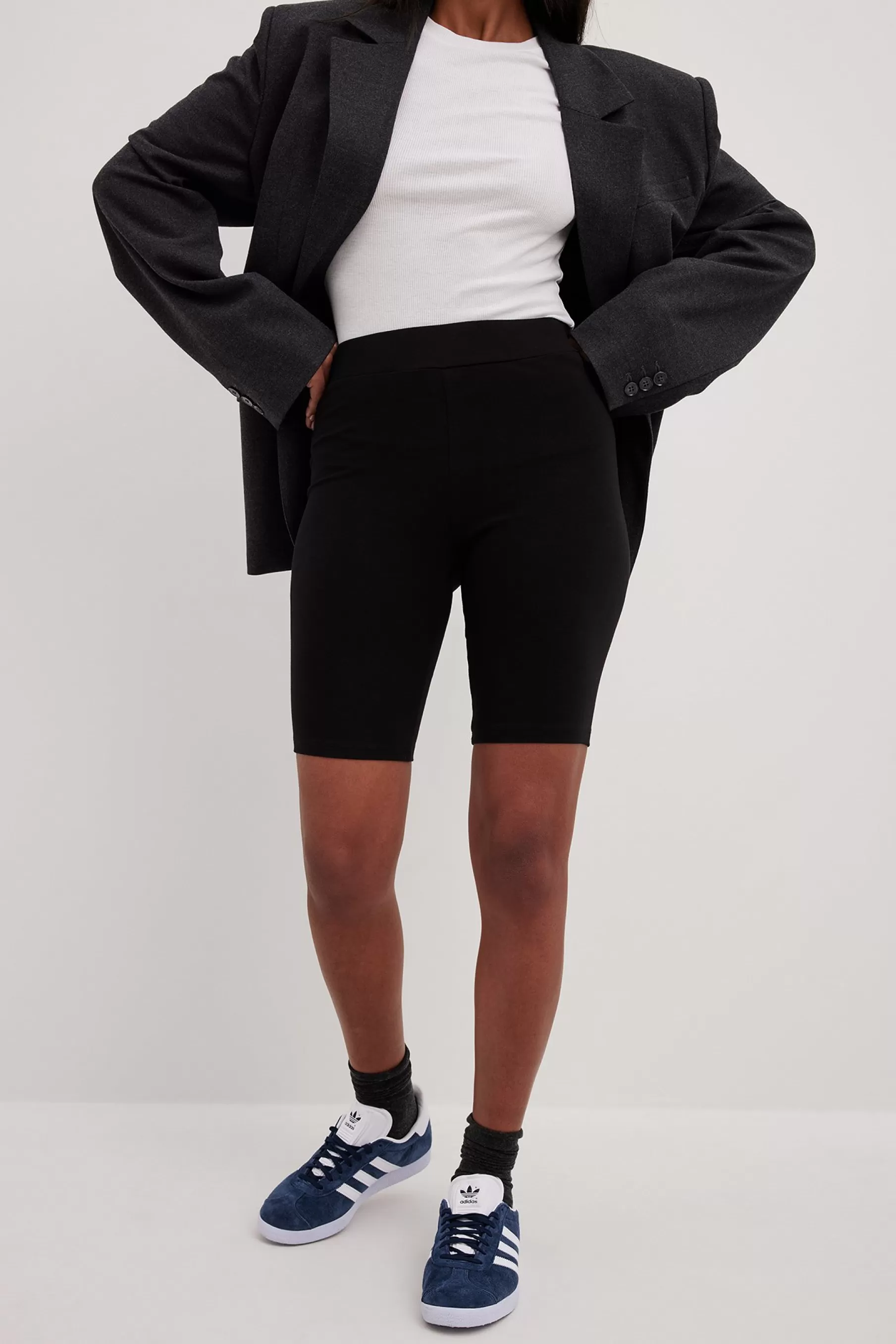 NA-KD Basic Biker Shorts Black