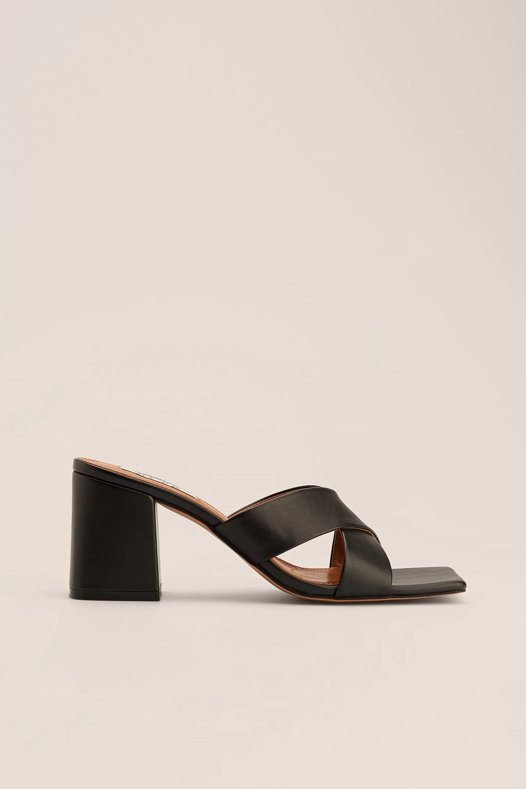 NA-KD Basic Crossed Mules Black