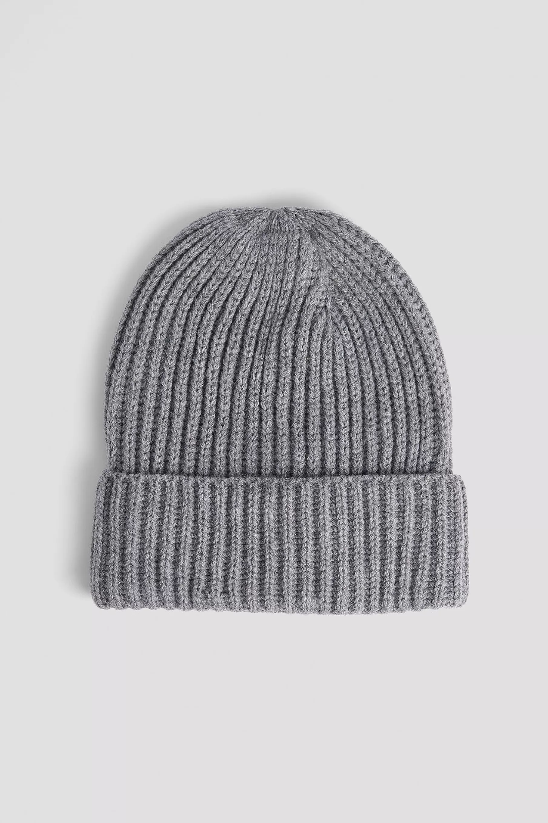 NA-KD Basic Knitted Beanie Grey