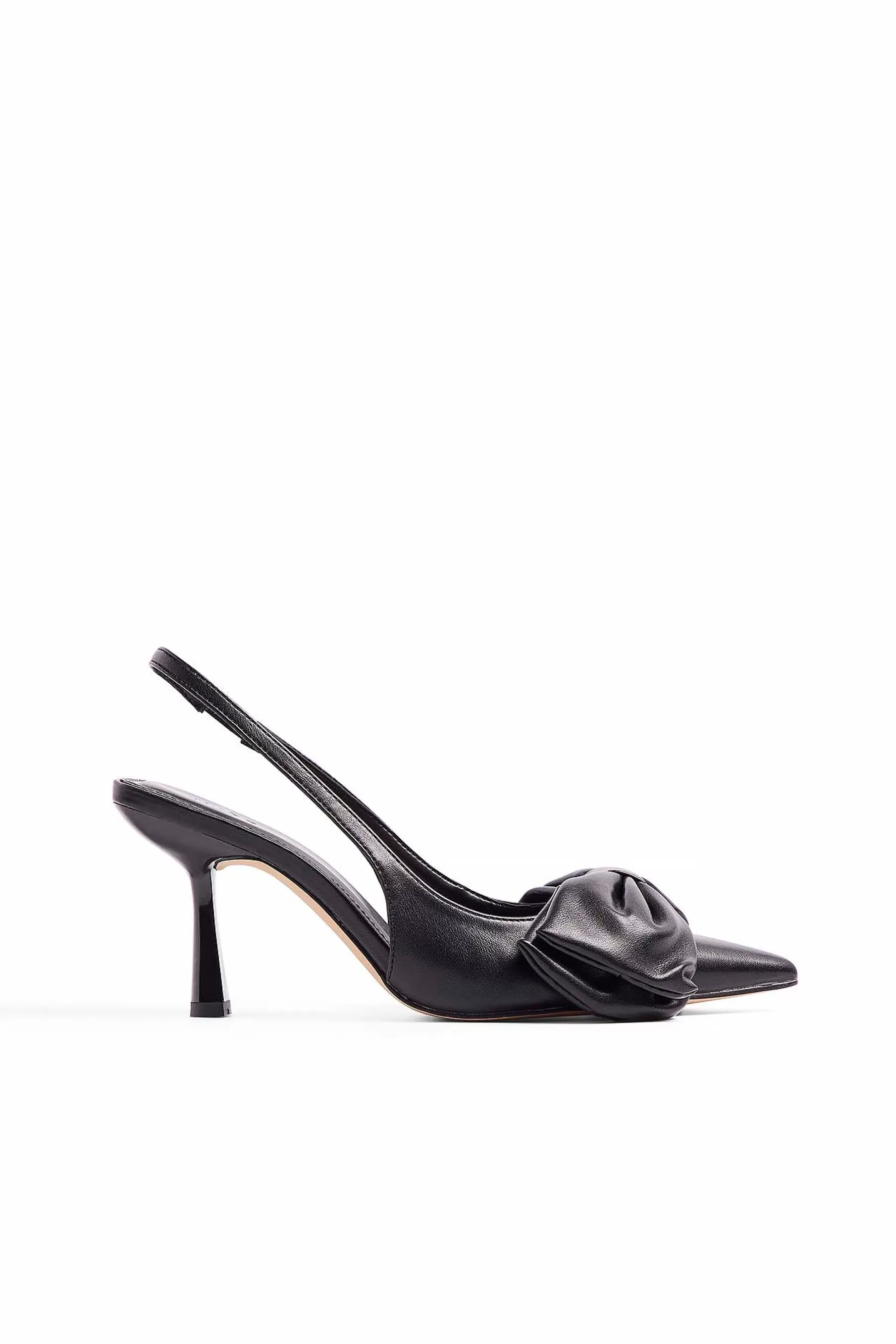 NA-KD Big Bow Pumps Black