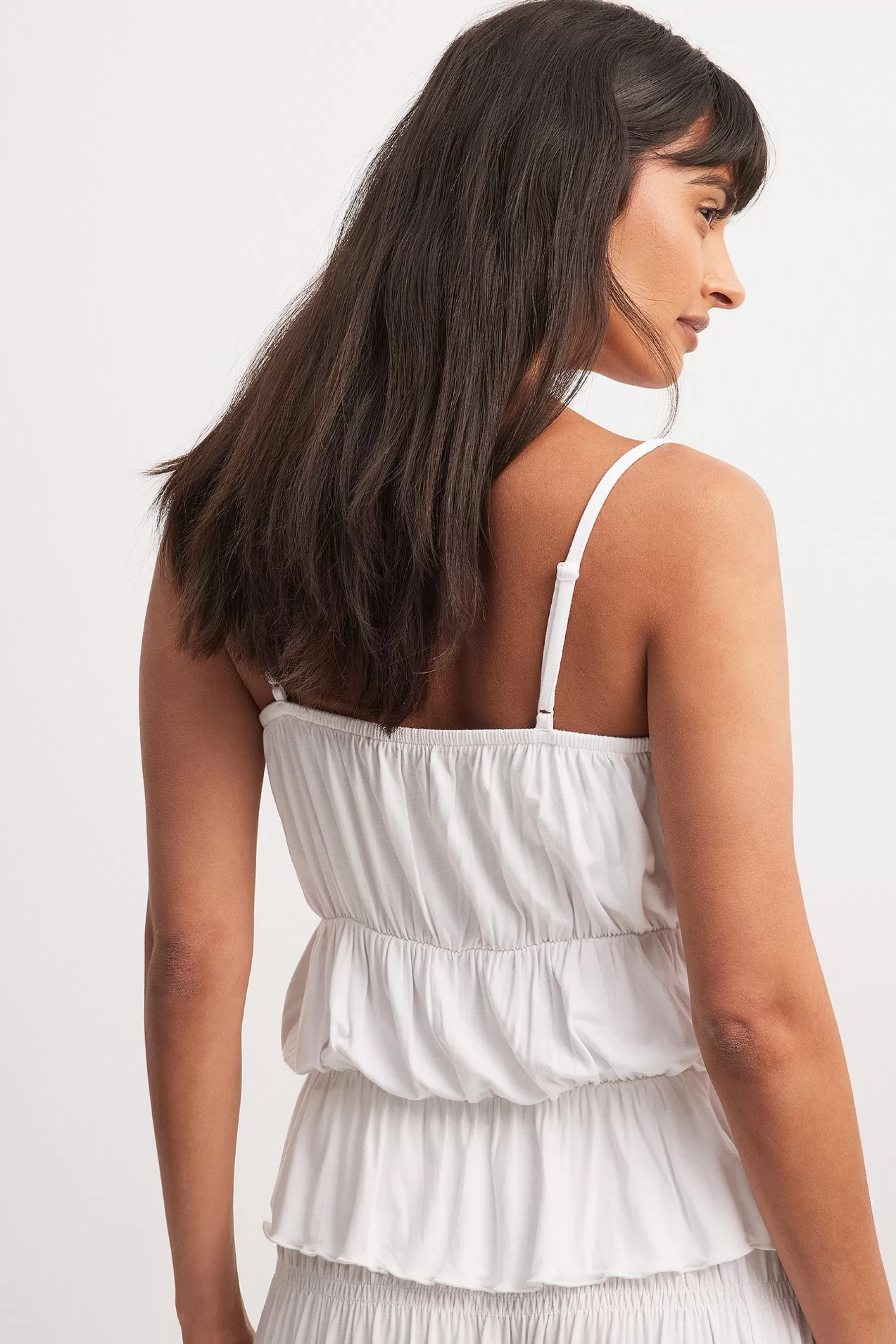 NA-KD Bow Detail Top White