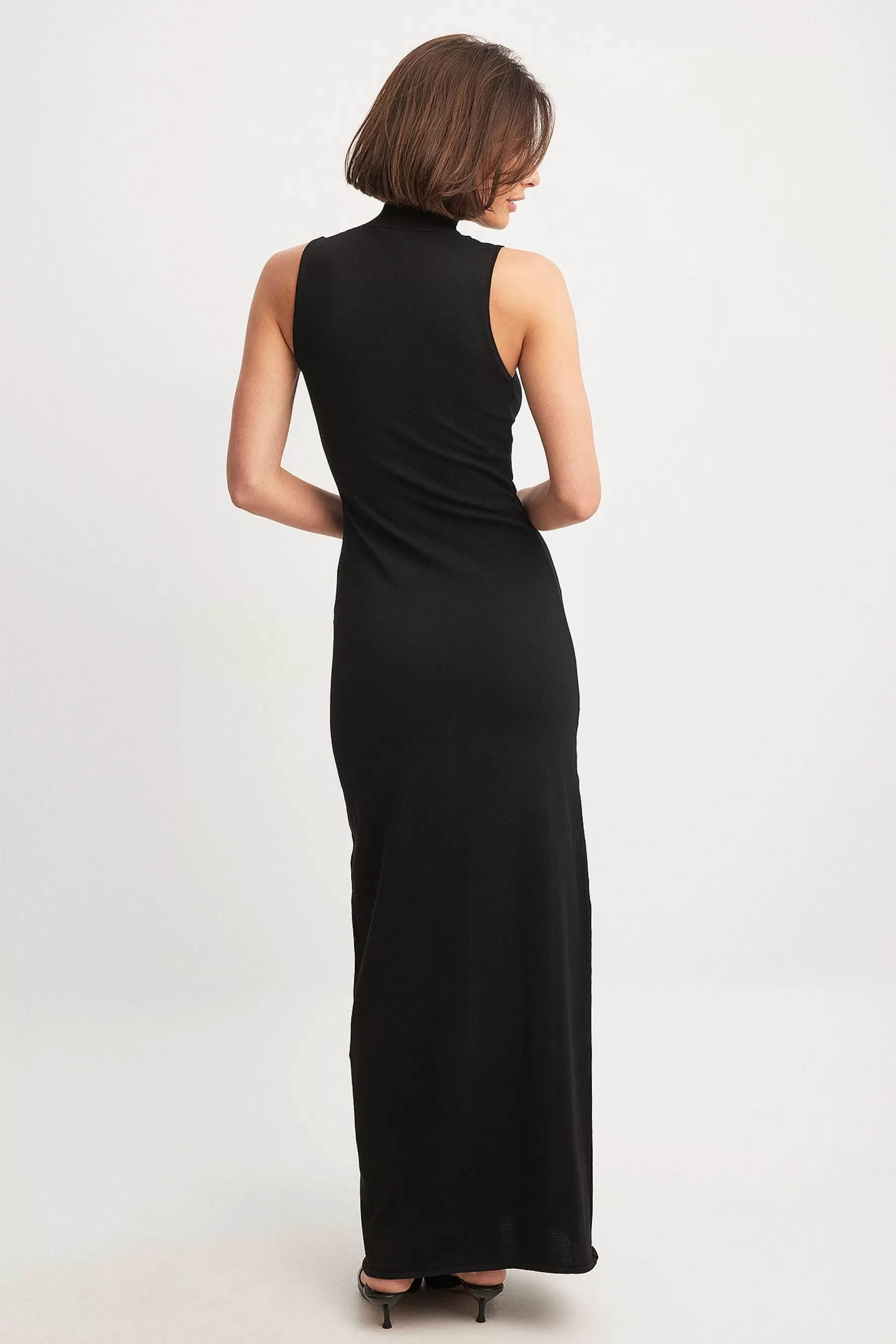 NA-KD Choker Detail Maxi Dress Black