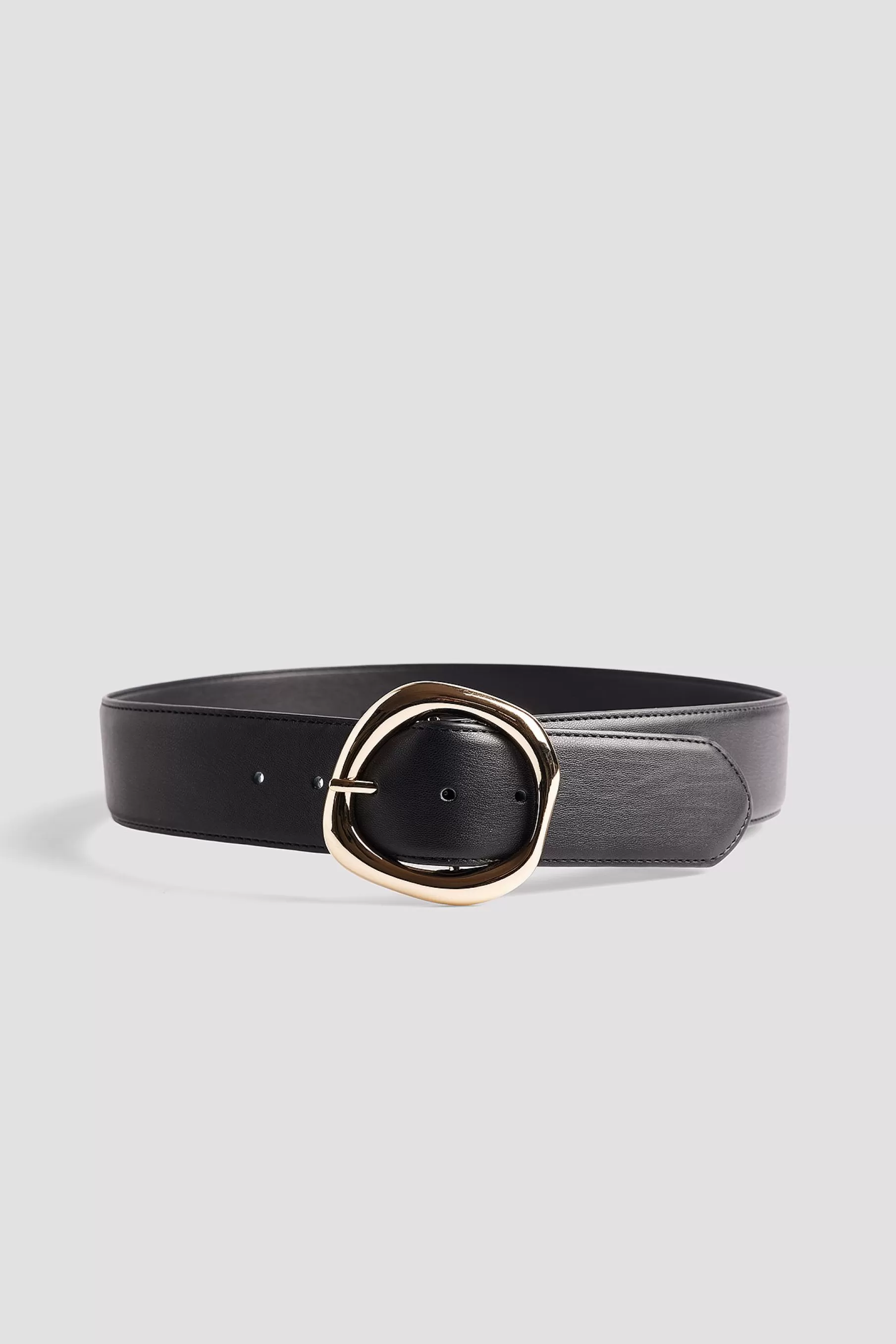 NA-KD Chunky Buckle Belt Black