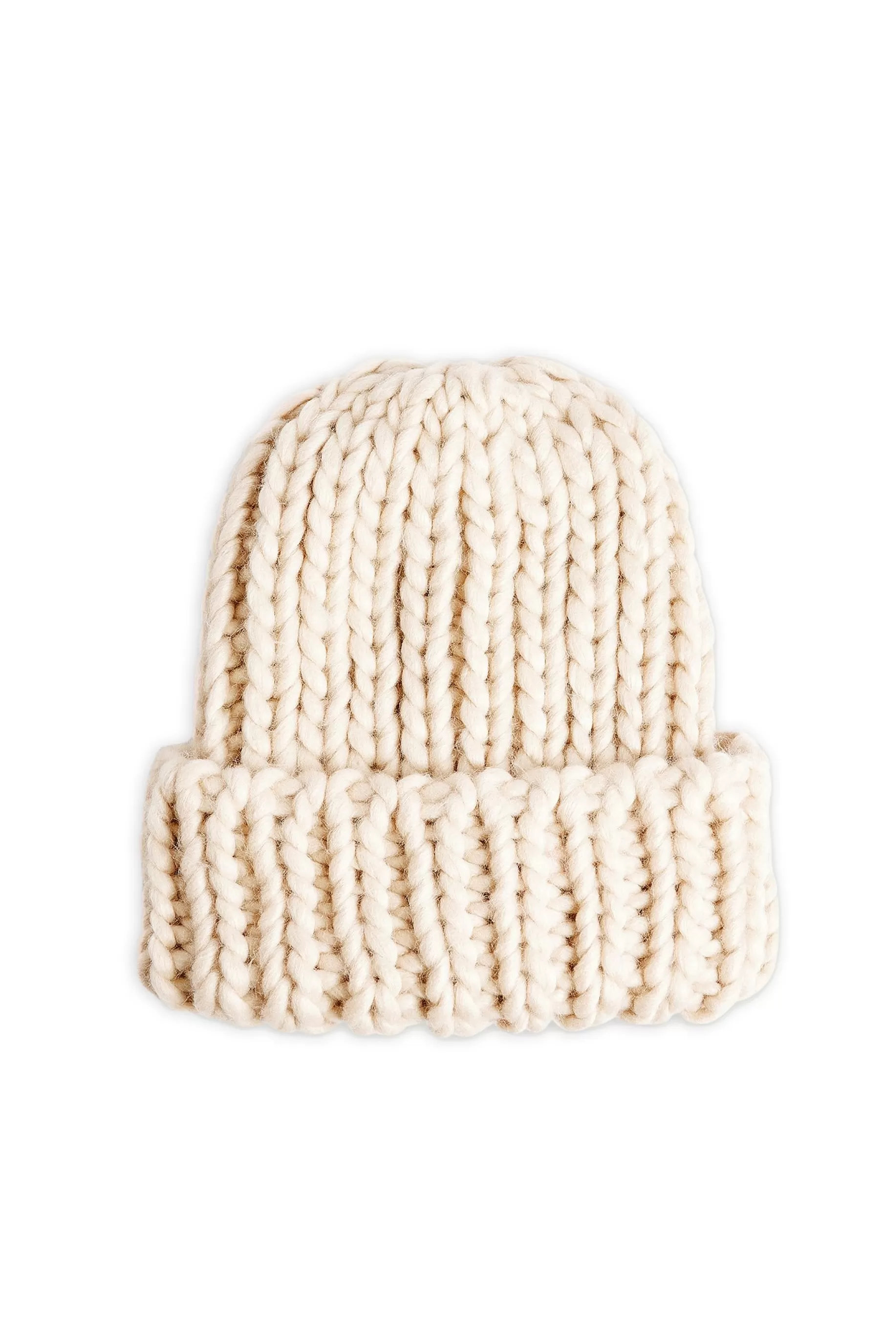 NA-KD Chunky Knitted Beanie Beige