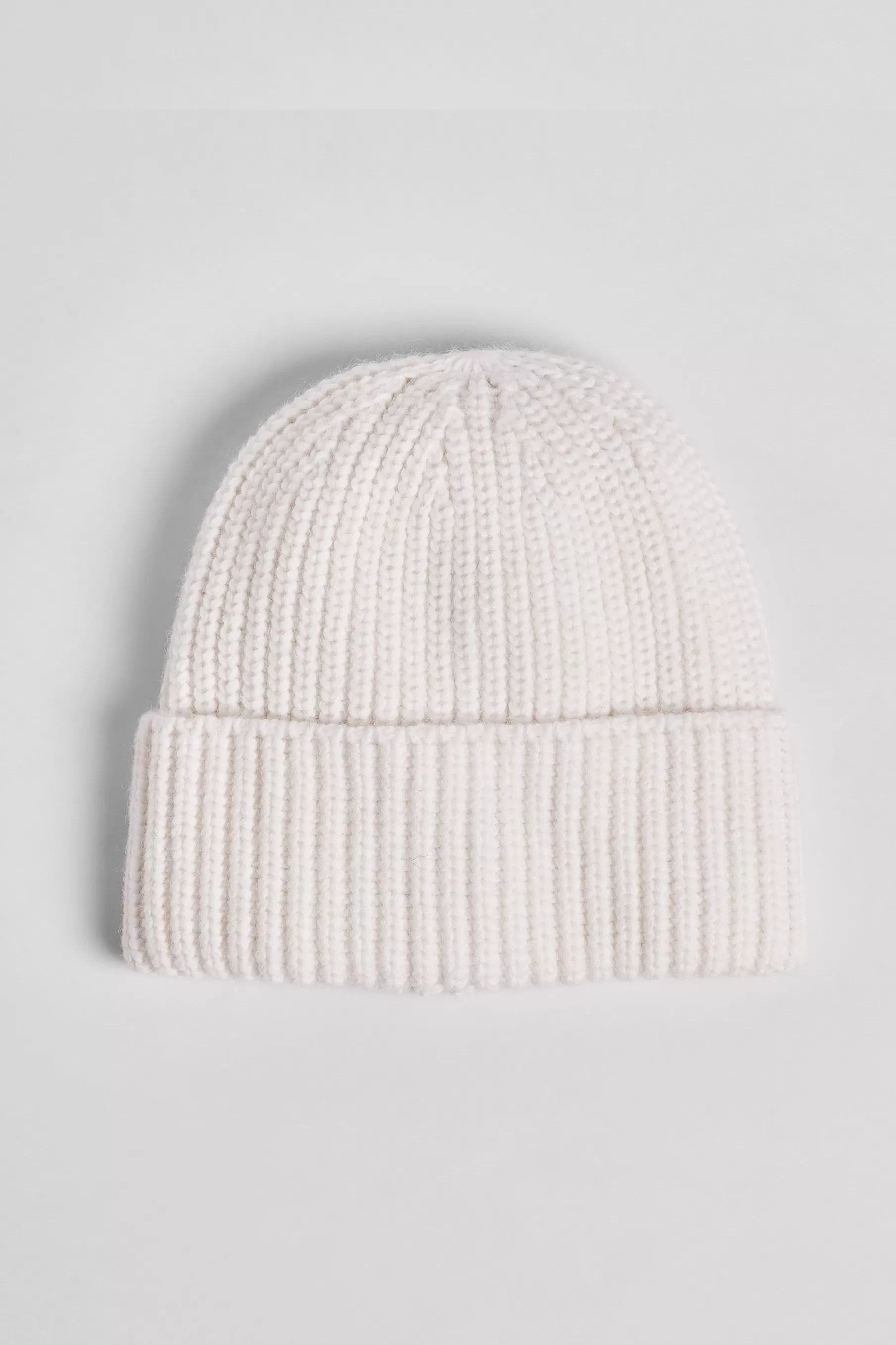 NA-KD Chunky Knitted Soft Beanie Offwhite