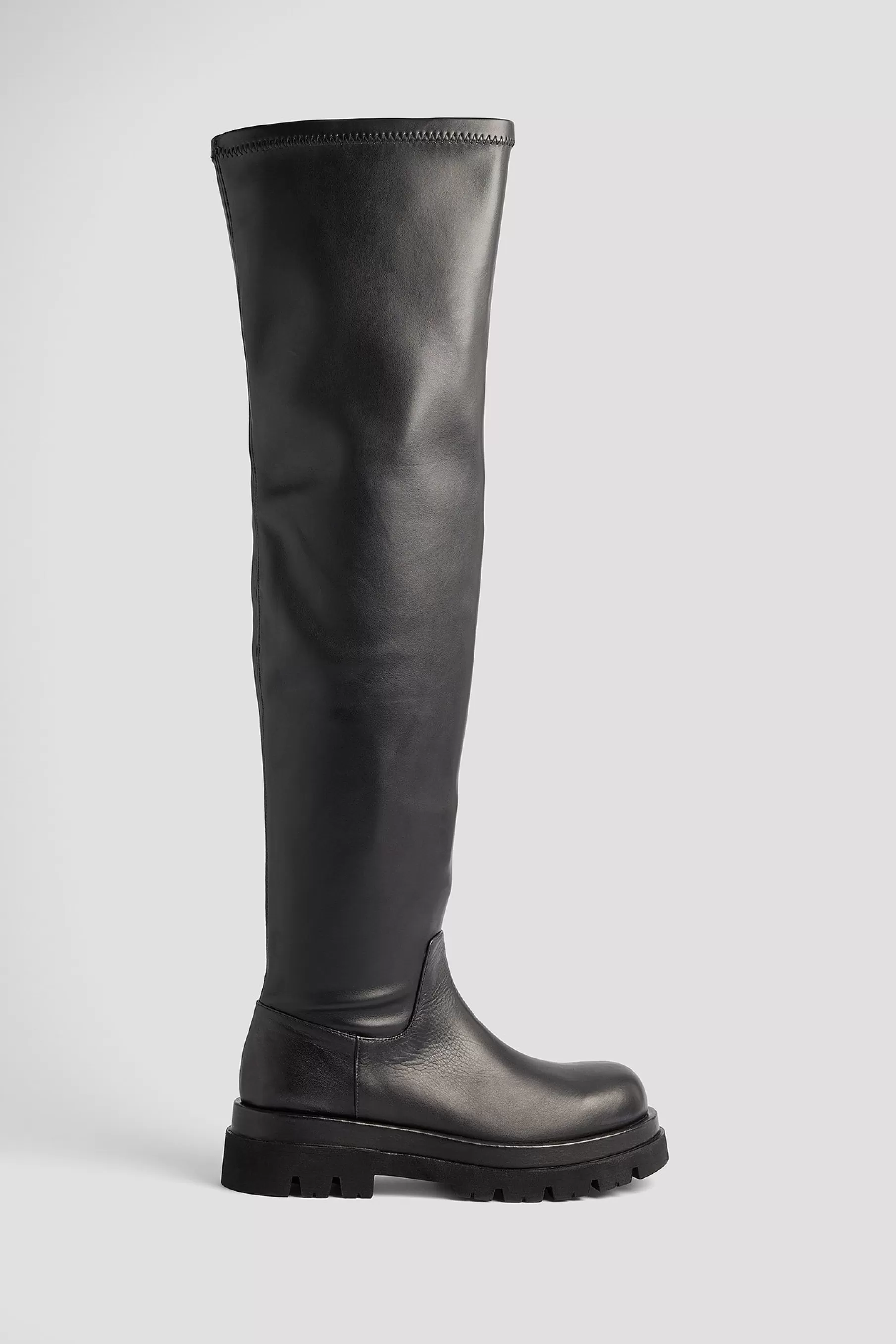 NA-KD Chunky Overknee Boots Black