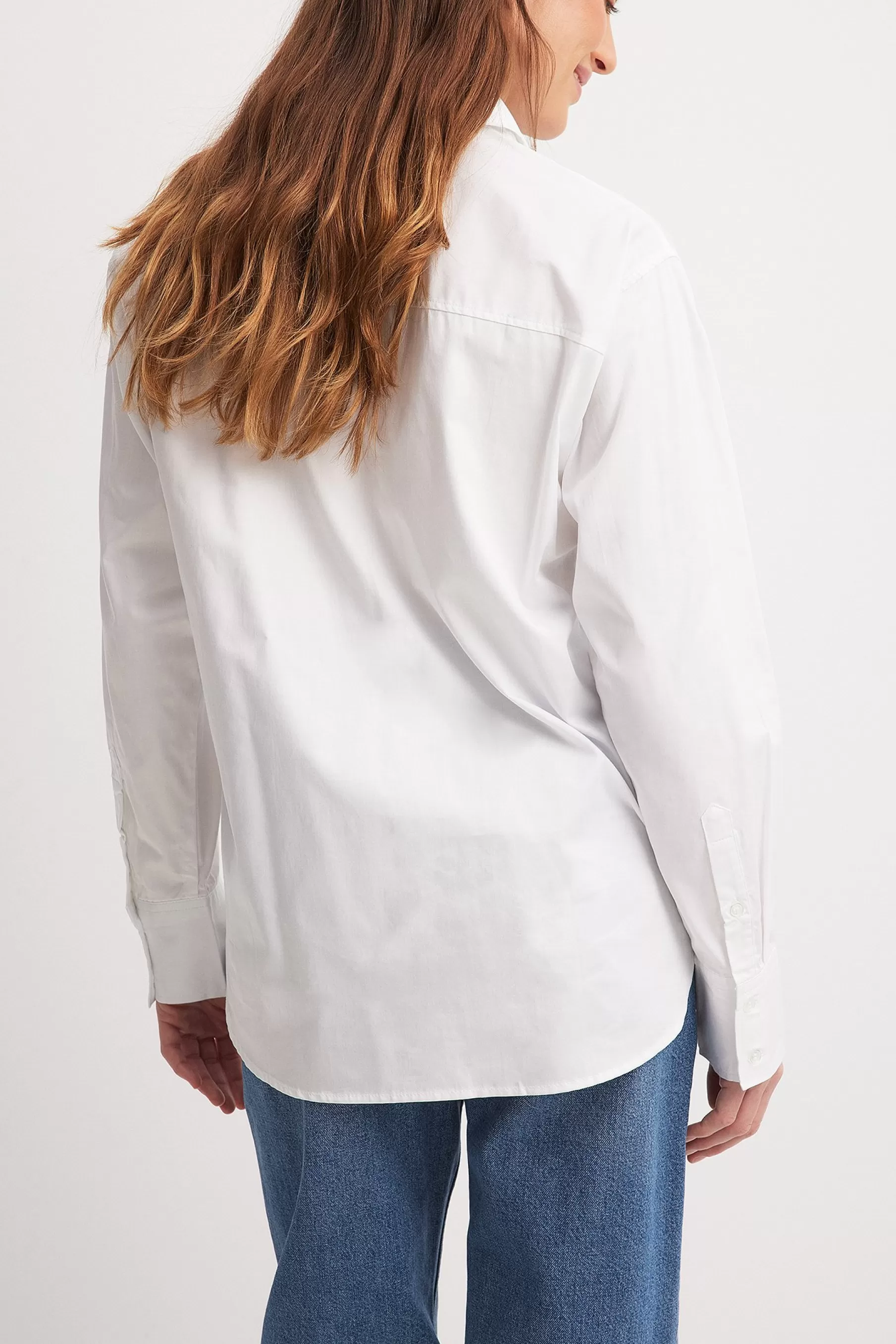 NA-KD Classic Regular Shirt White