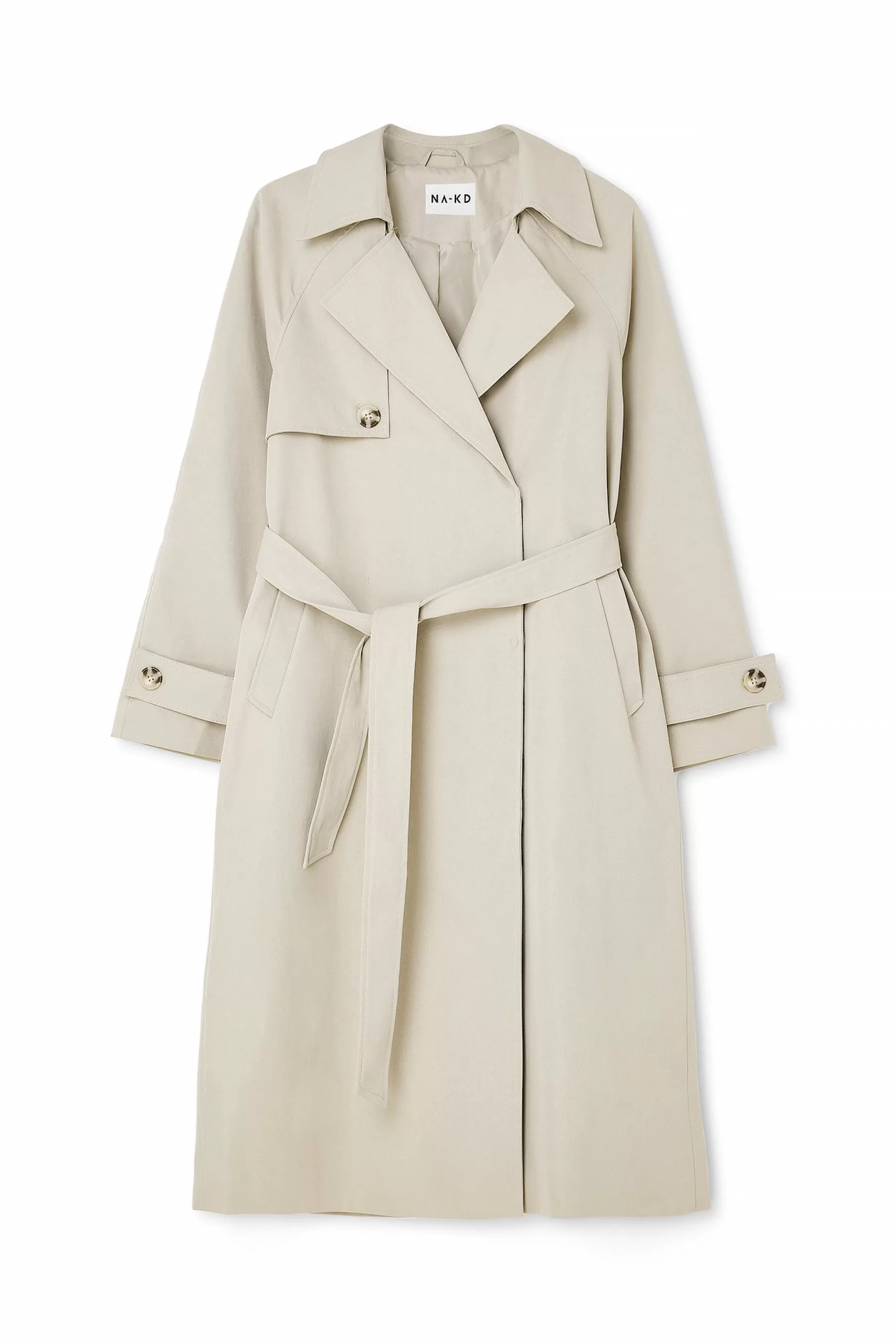 NA-KD Classic Trenchcoat Beige