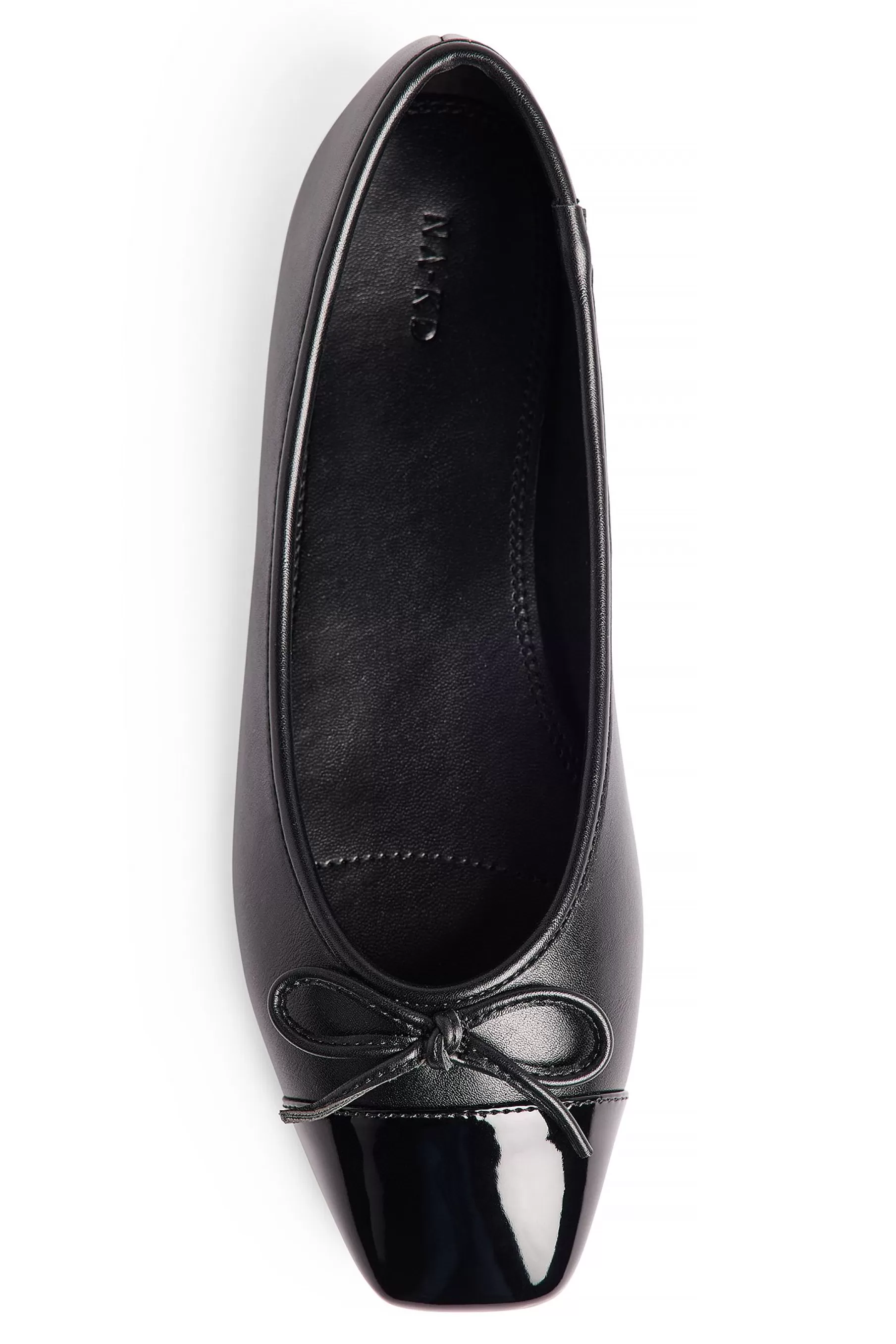 NA-KD Contrast Toe Ballerinas Black