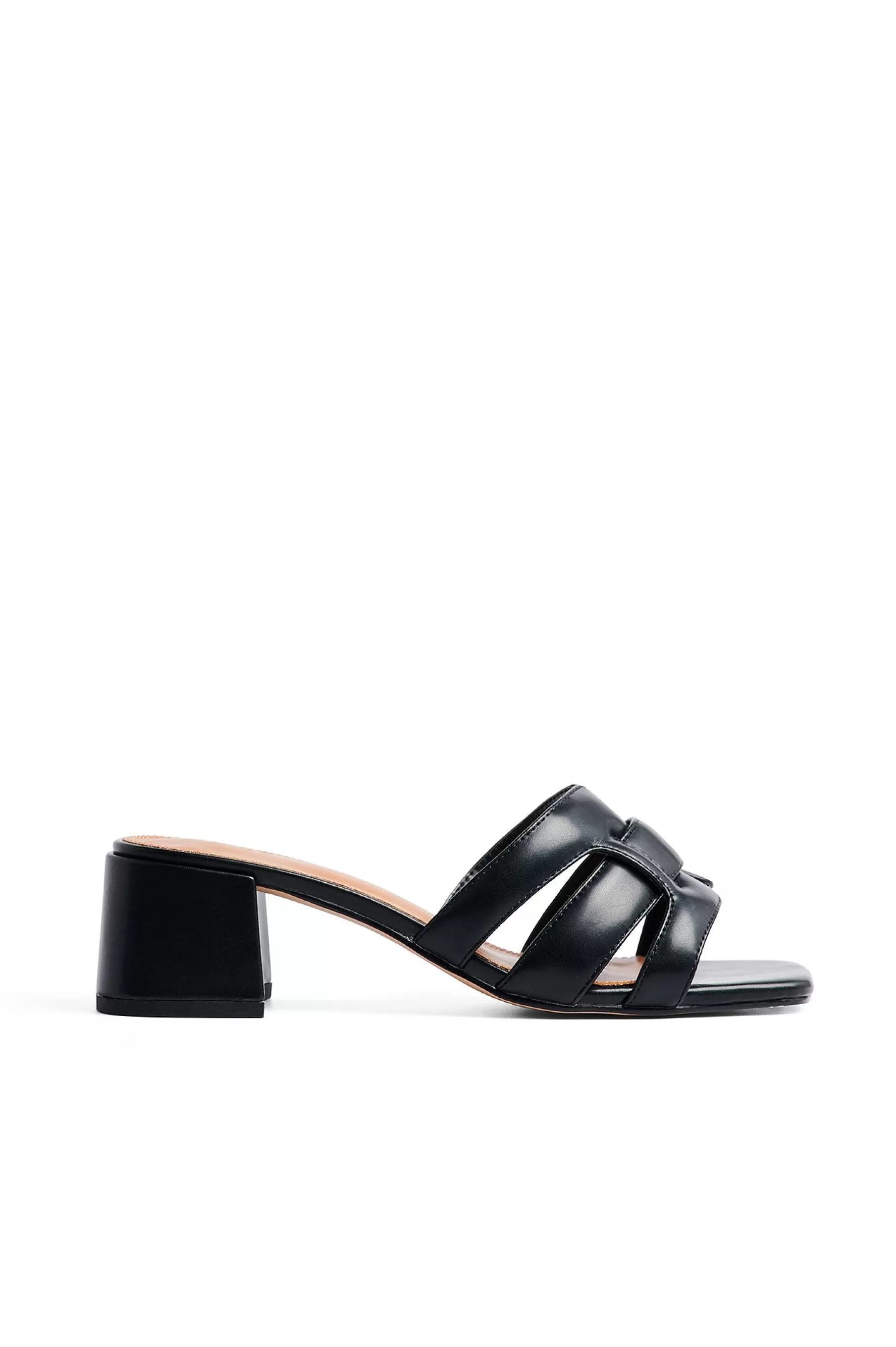 NA-KD Crossed Straps Mules Black