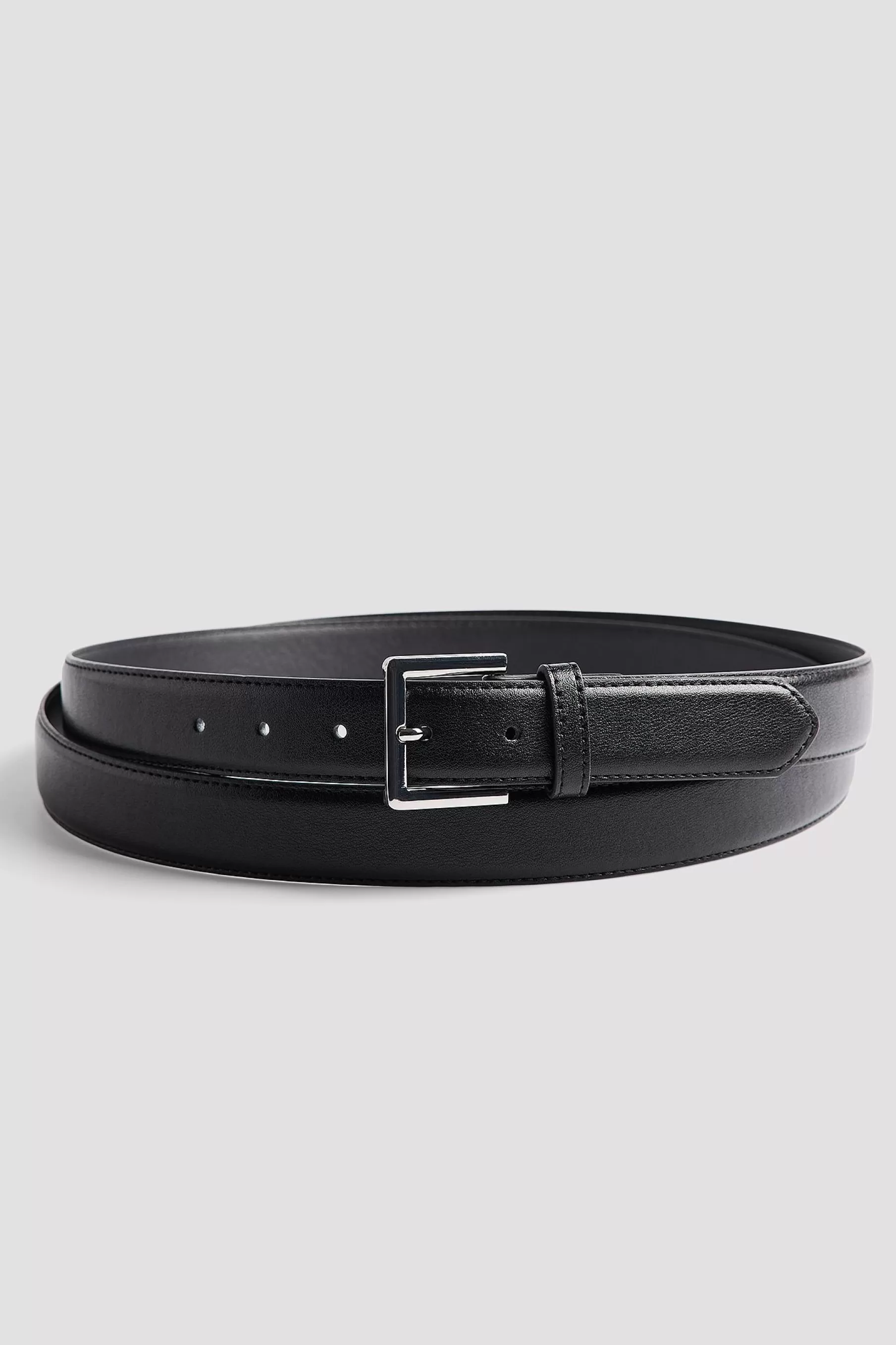 NA-KD Double Layered Belt Black