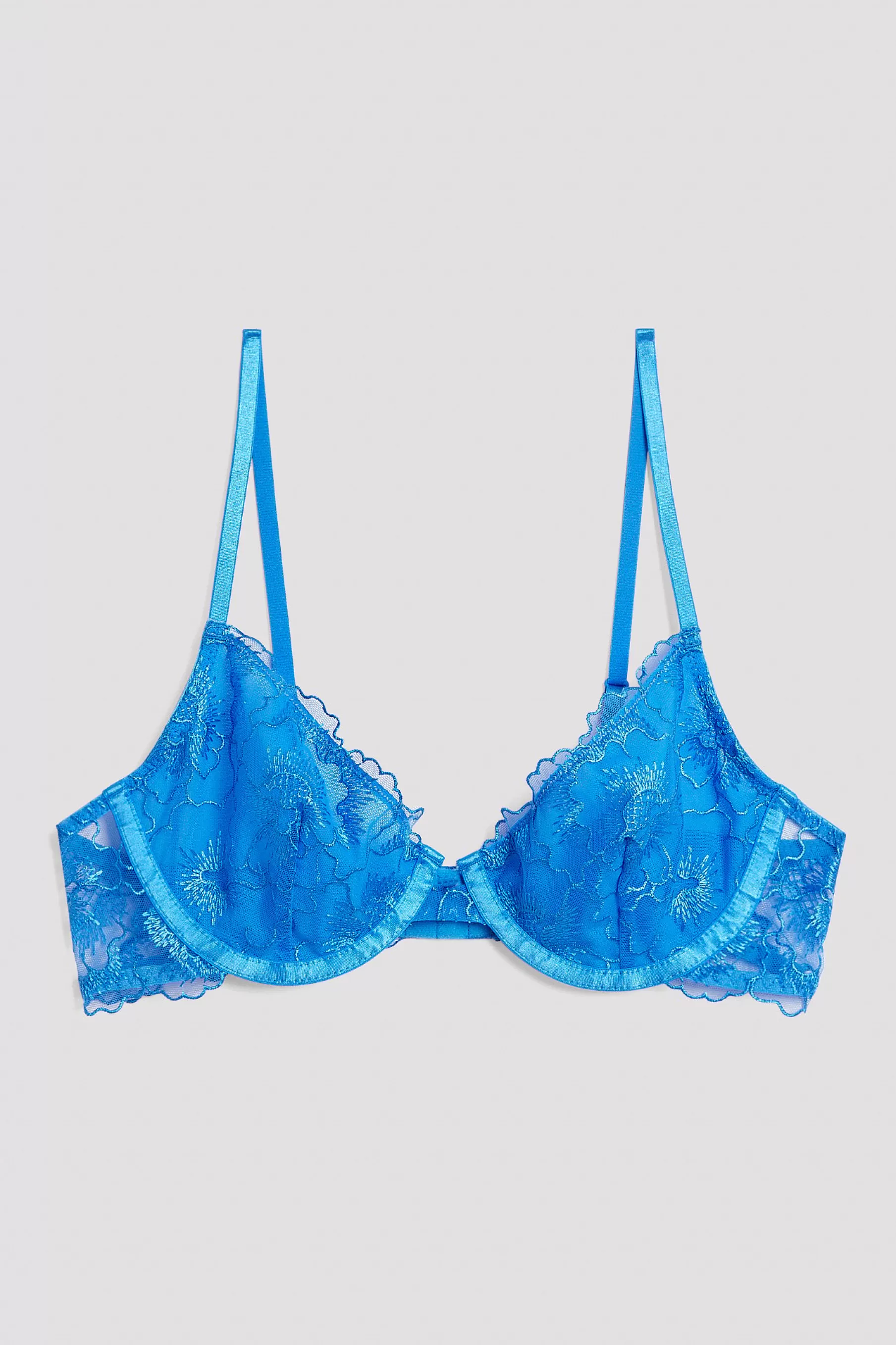 NA-KD Extended Wire Bra Blue