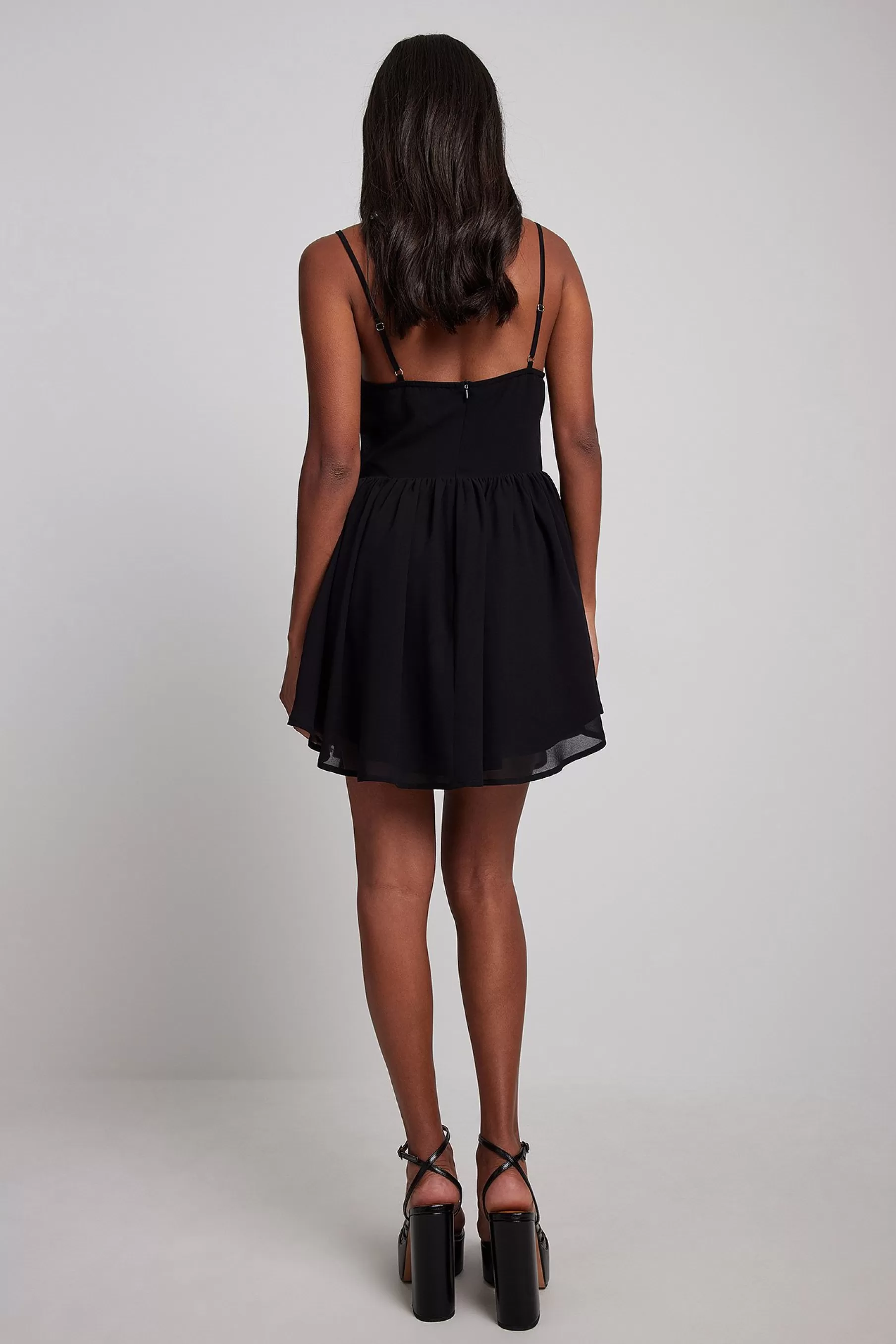 NA-KD Fairy Fit Mini Dress Black