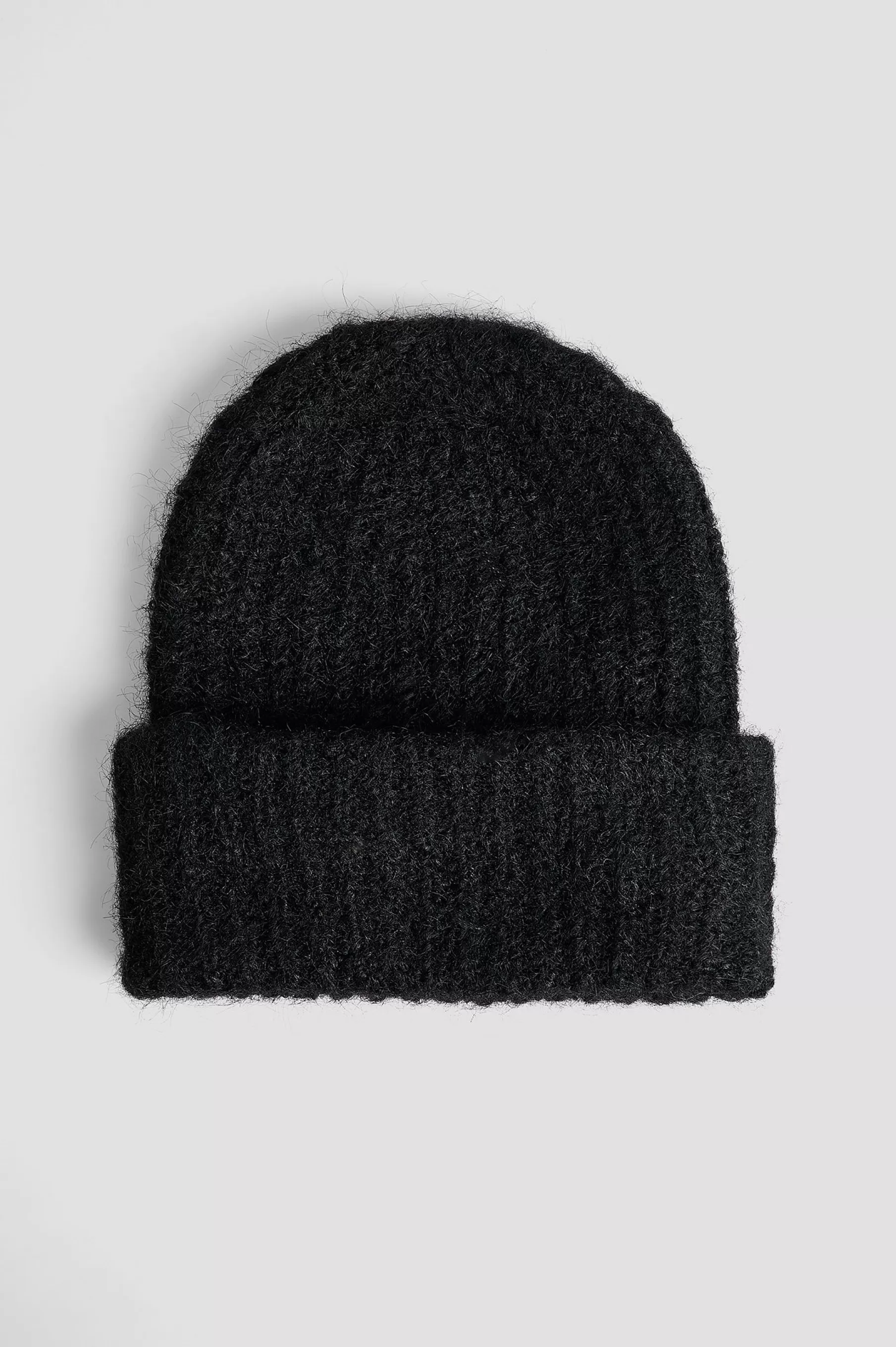 NA-KD Fluffy Beanie Black