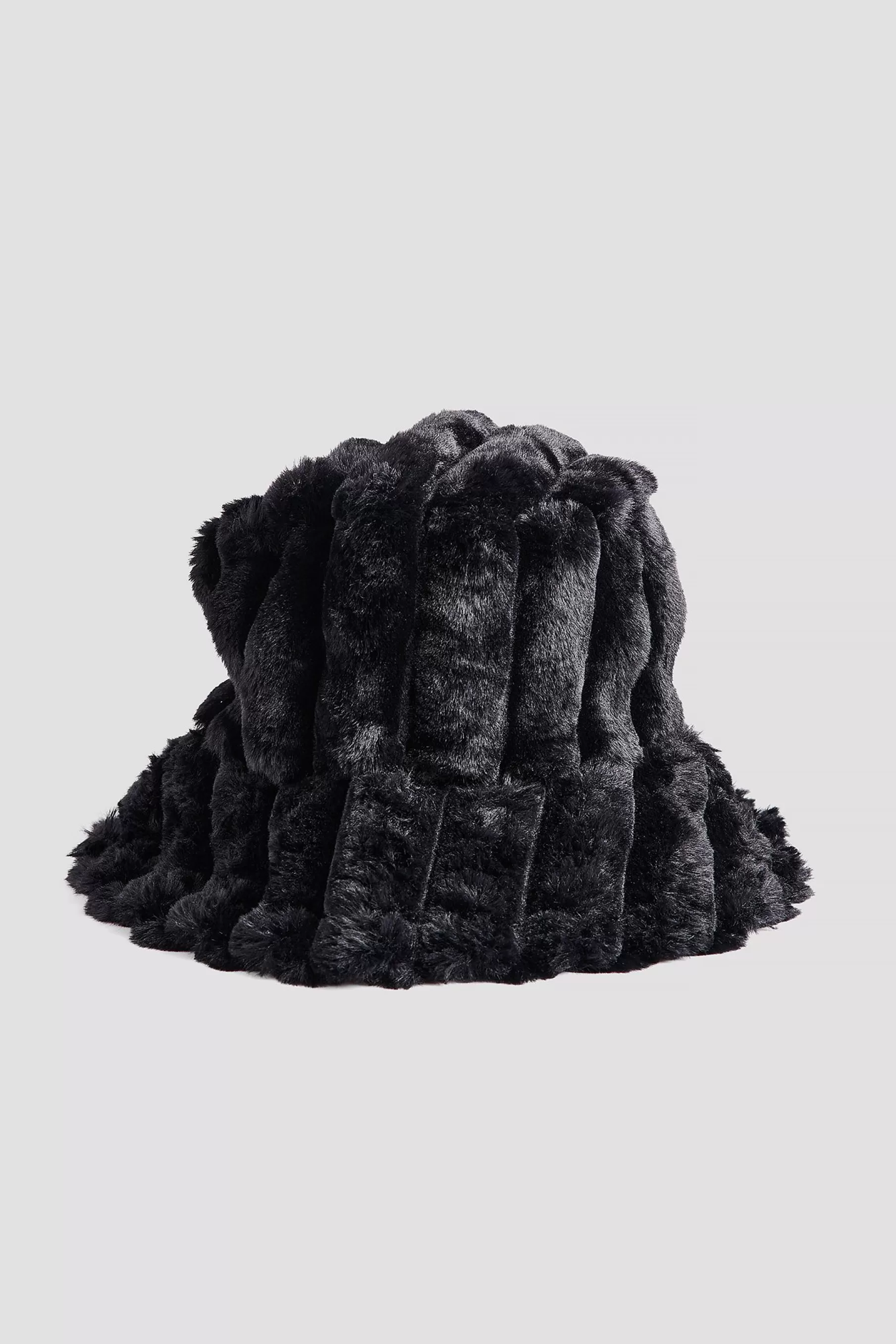 NA-KD Fluffy Bucket Hat Black