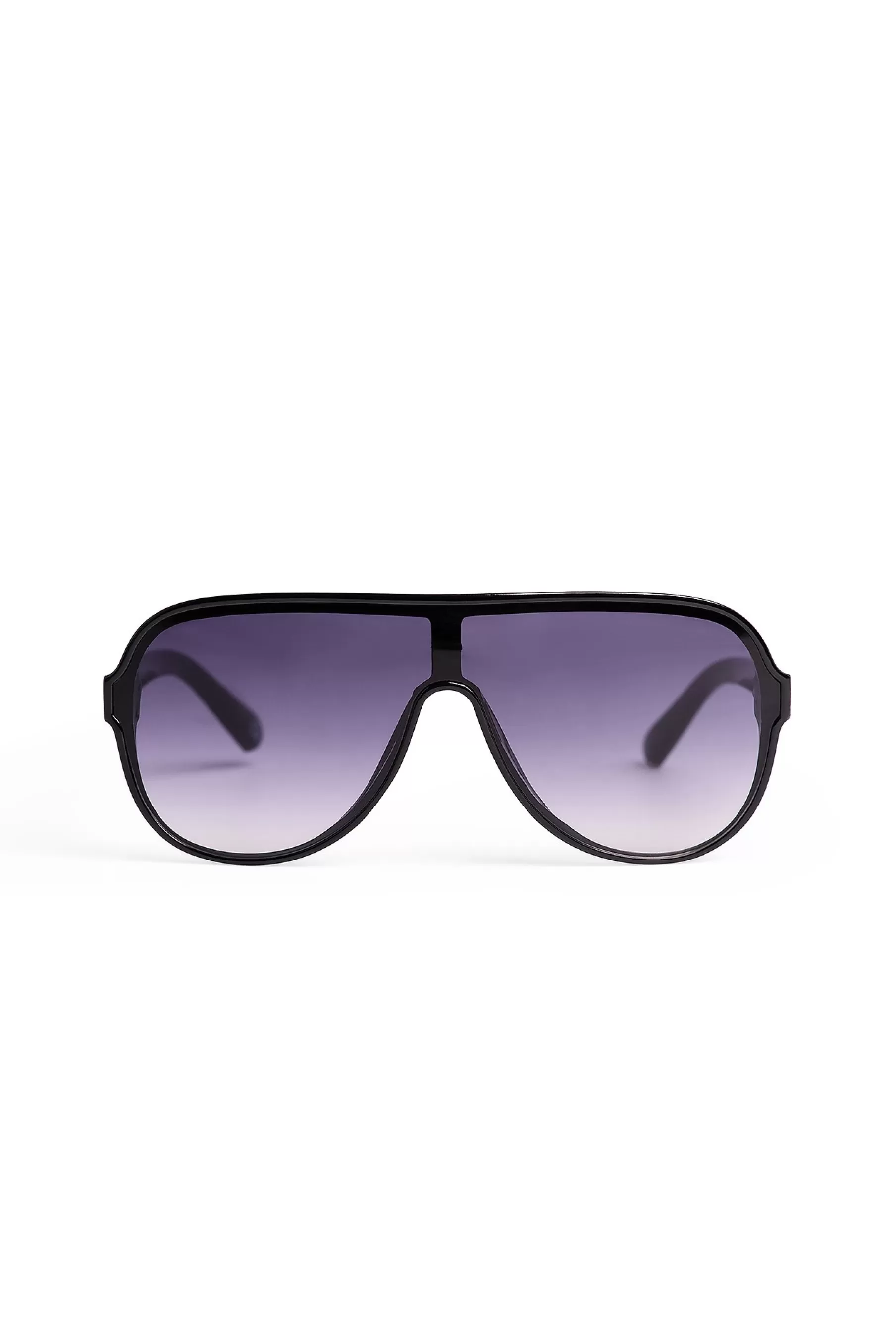 NA-KD Frameless Pilot Sunglasses Black