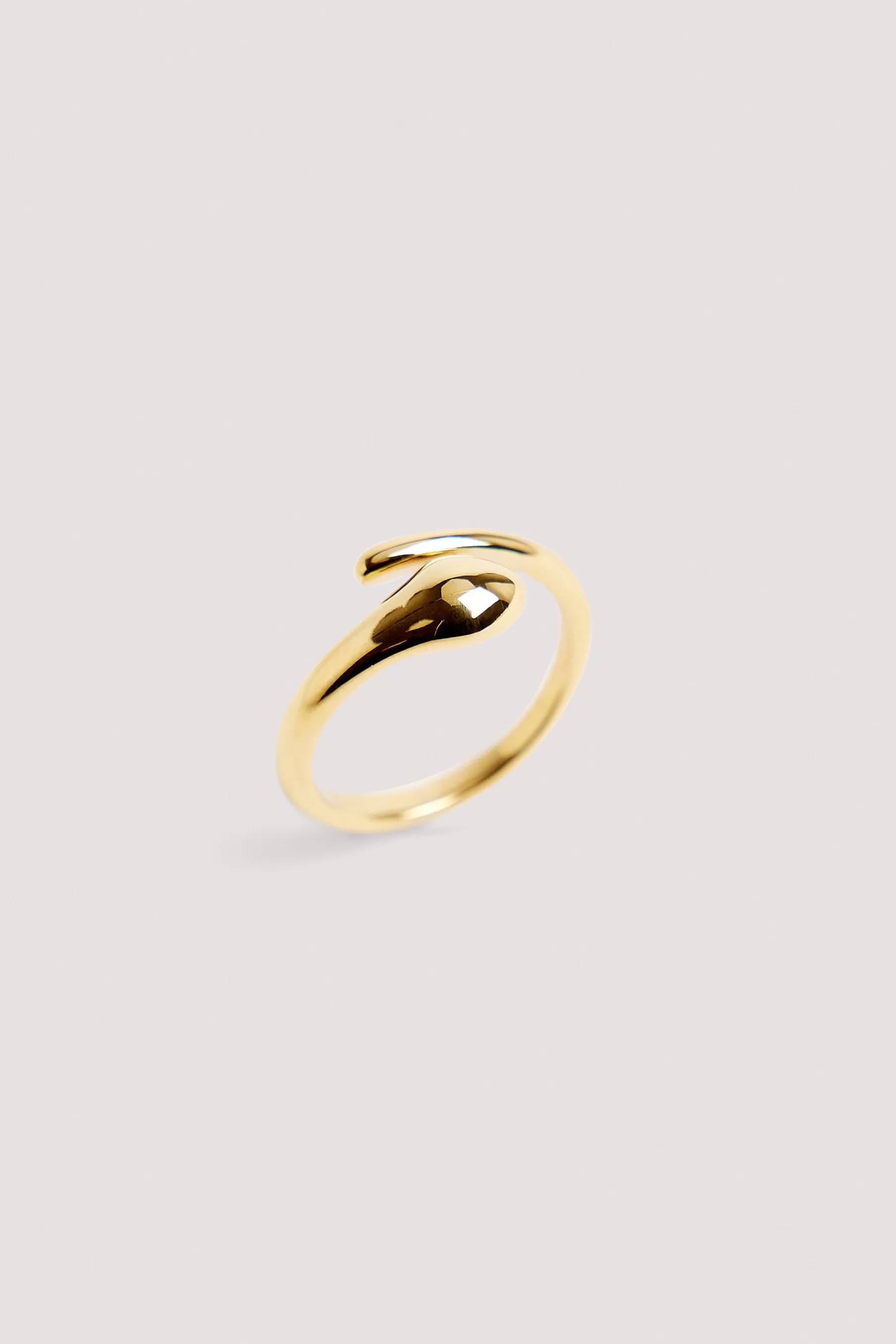 NA-KD Gold Plated Swirl Ring Gold