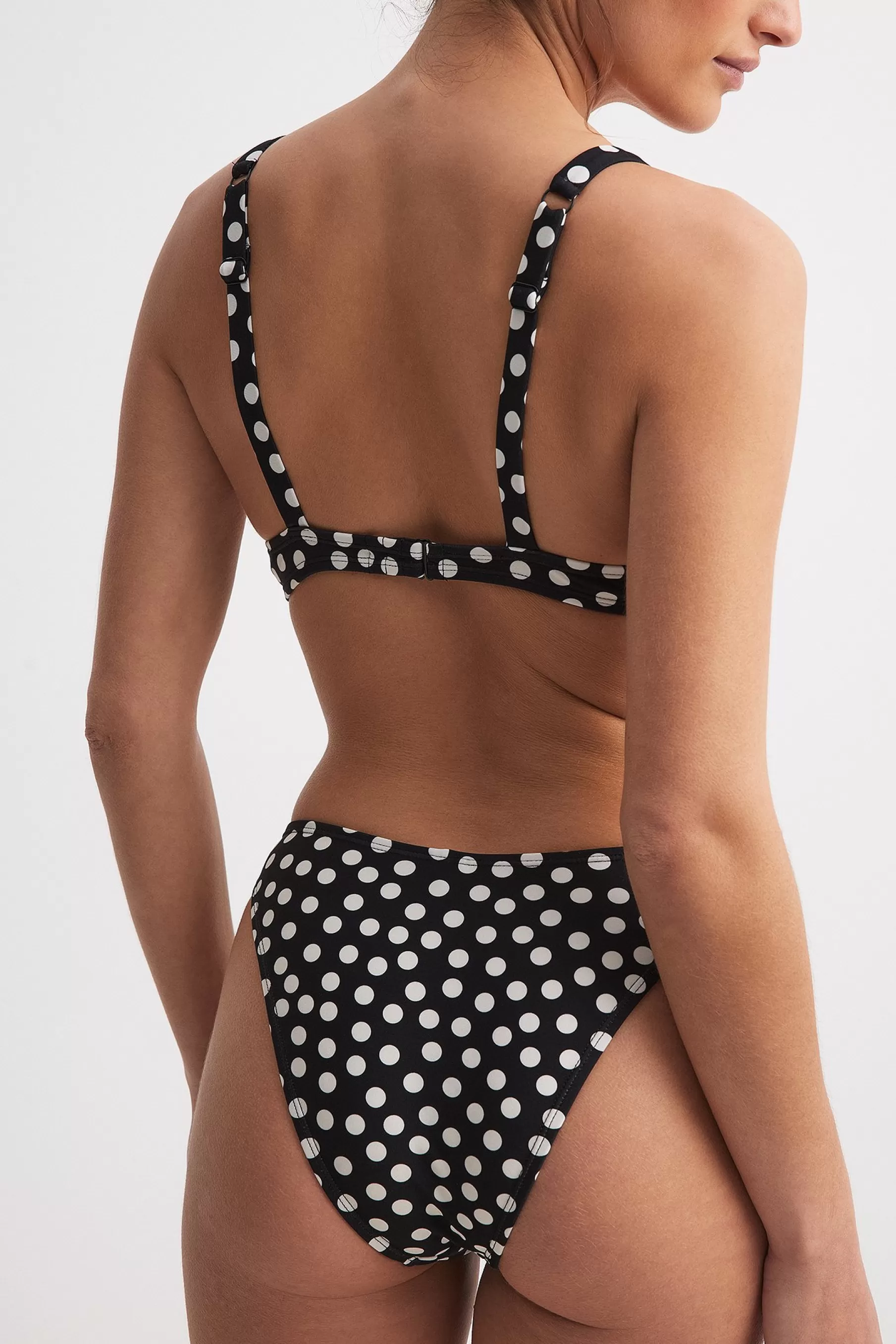 NA-KD High Leg Bikini Brief Dotted