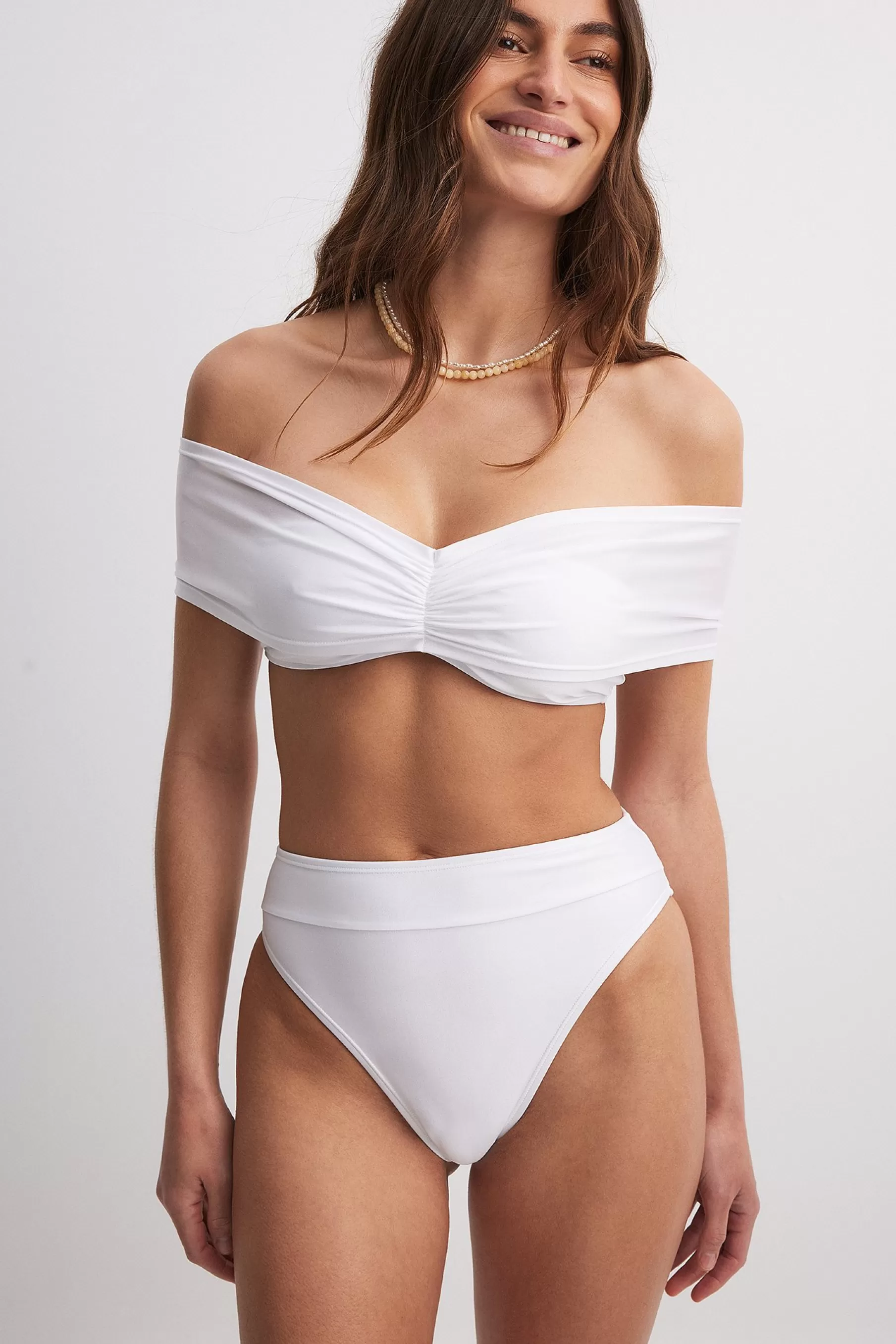 NA-KD High Waist Bikini Panty White