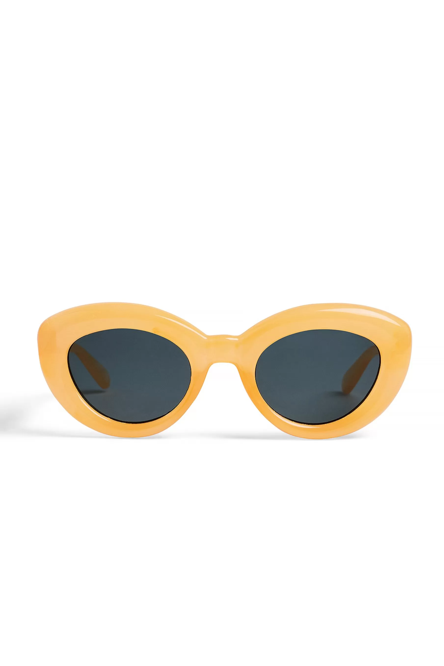 NA-KD Inflated Cateye Sunglasses Yellow