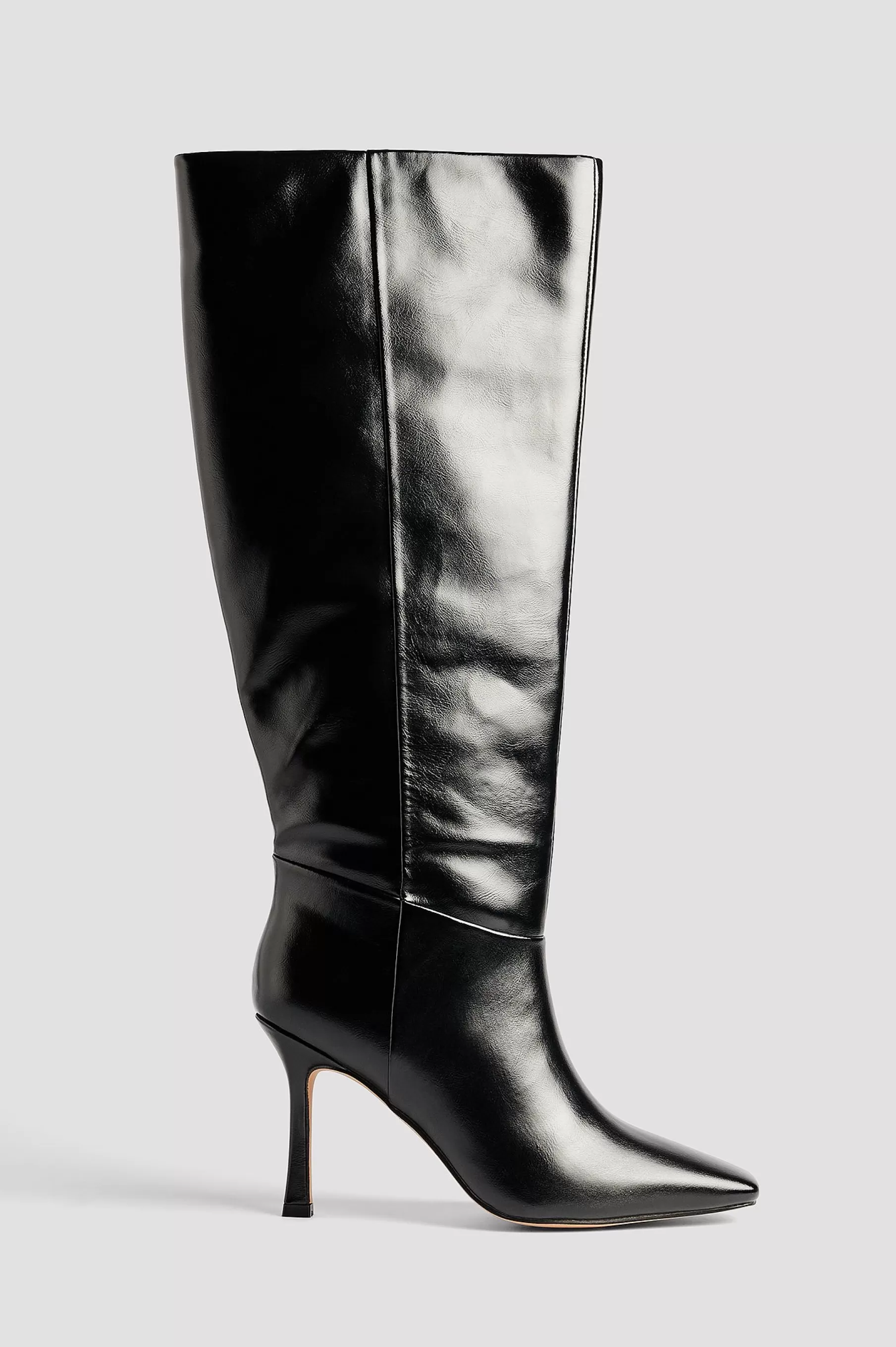 NA-KD Knee High Boots Black