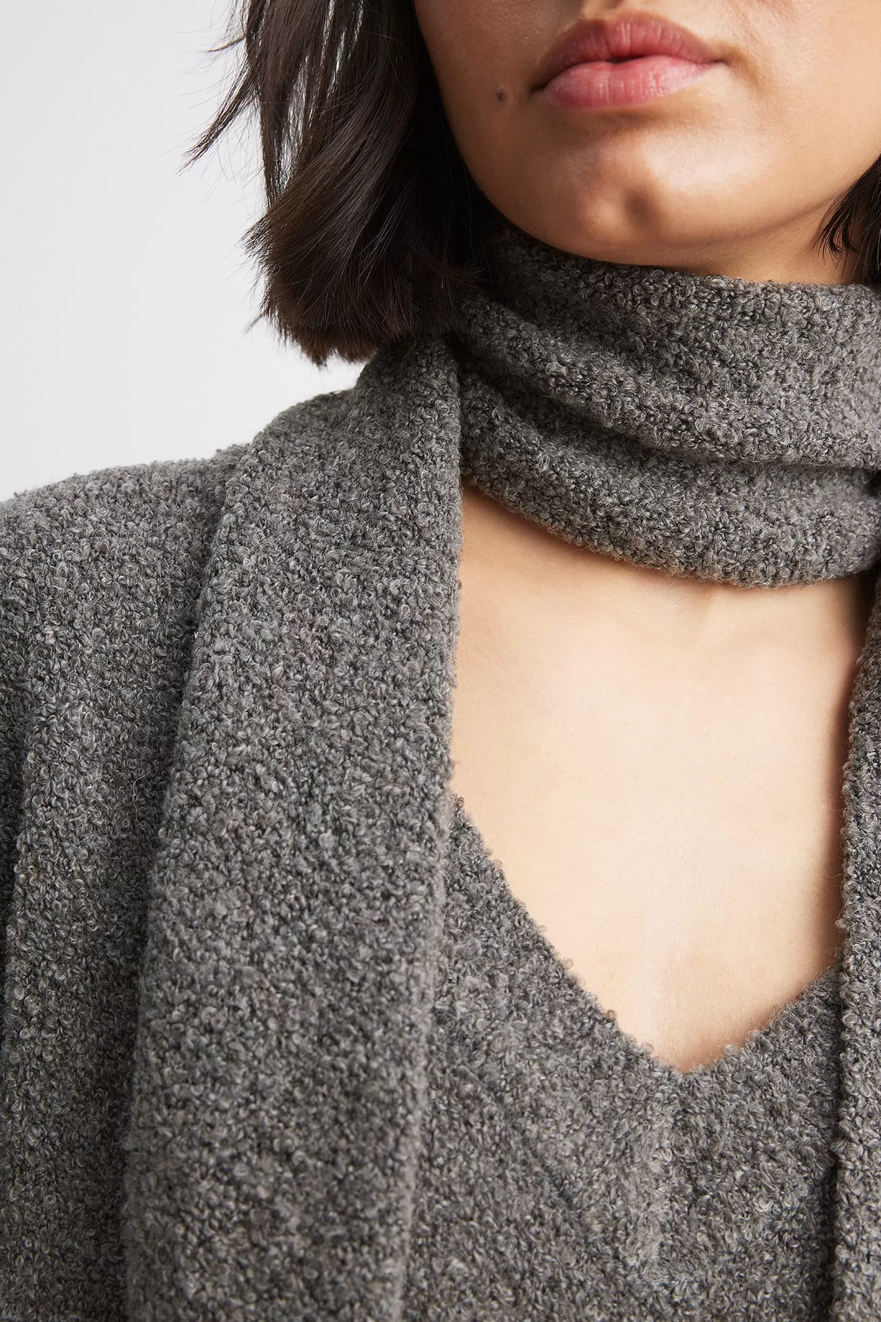 NA-KD Knitted Scarf Grey