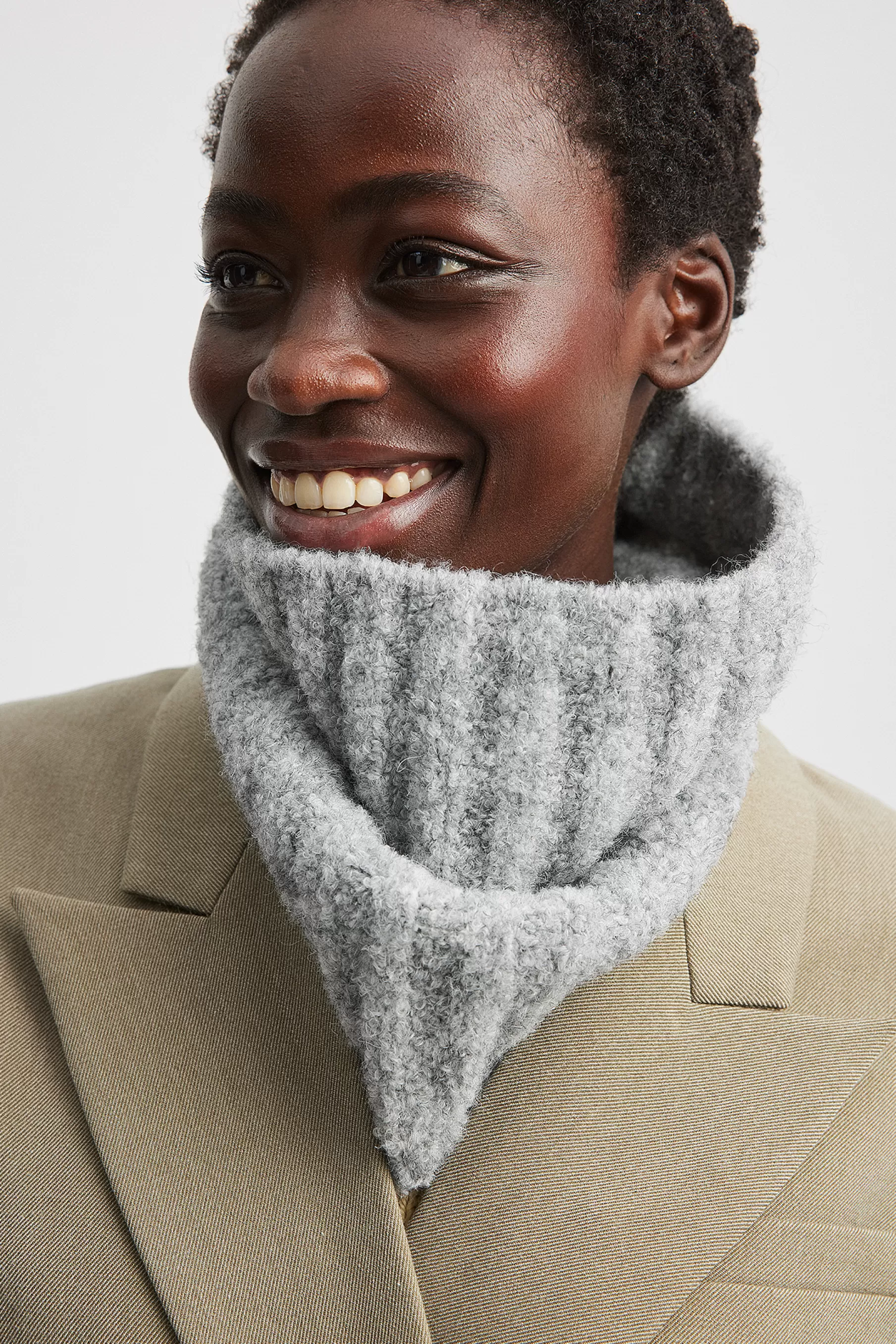 NA-KD Knitted Snood Grey