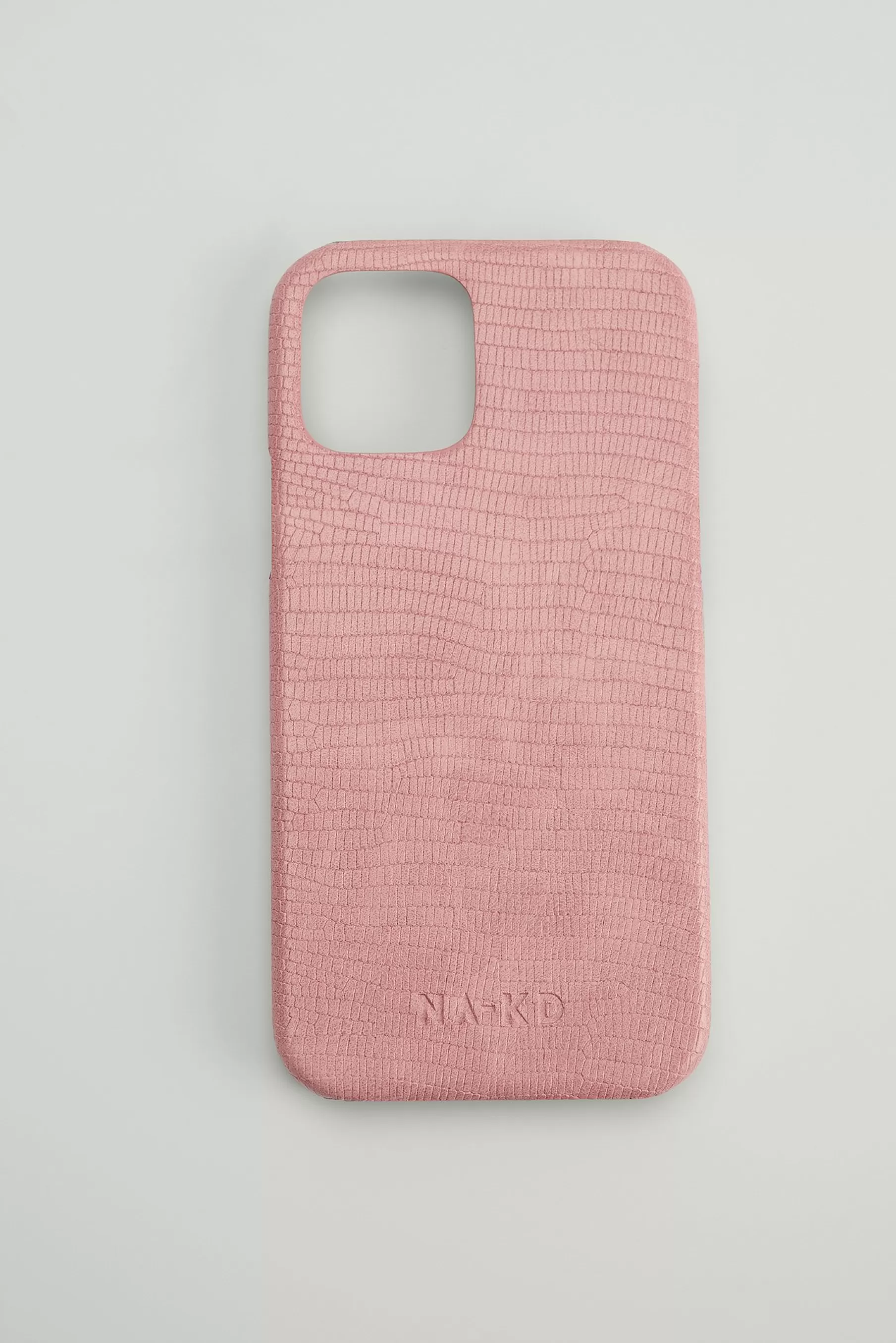 NA-KD Leather Look Phone Case Pink