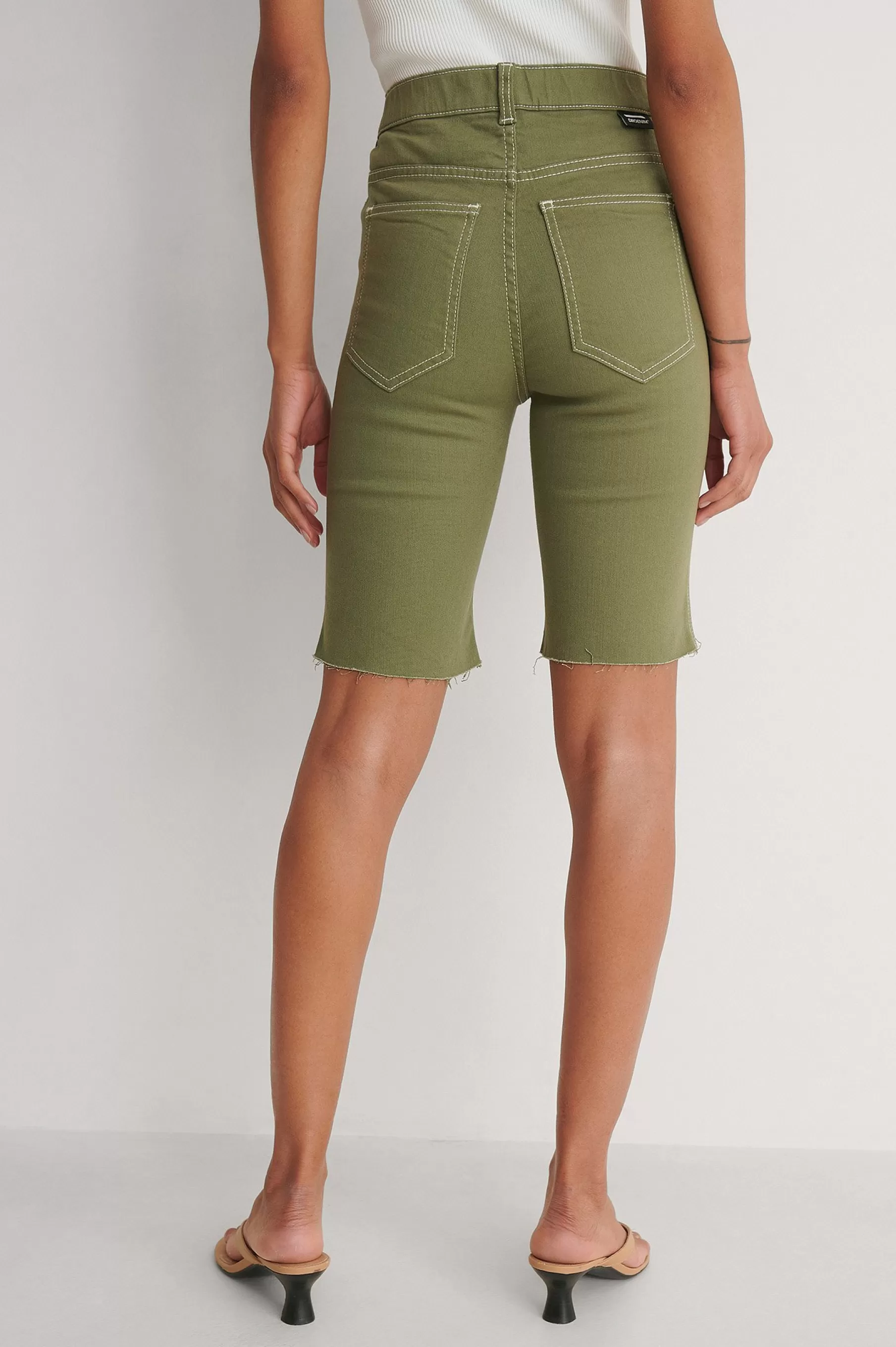 NA-KD Lexy Bicycle Shorts Green