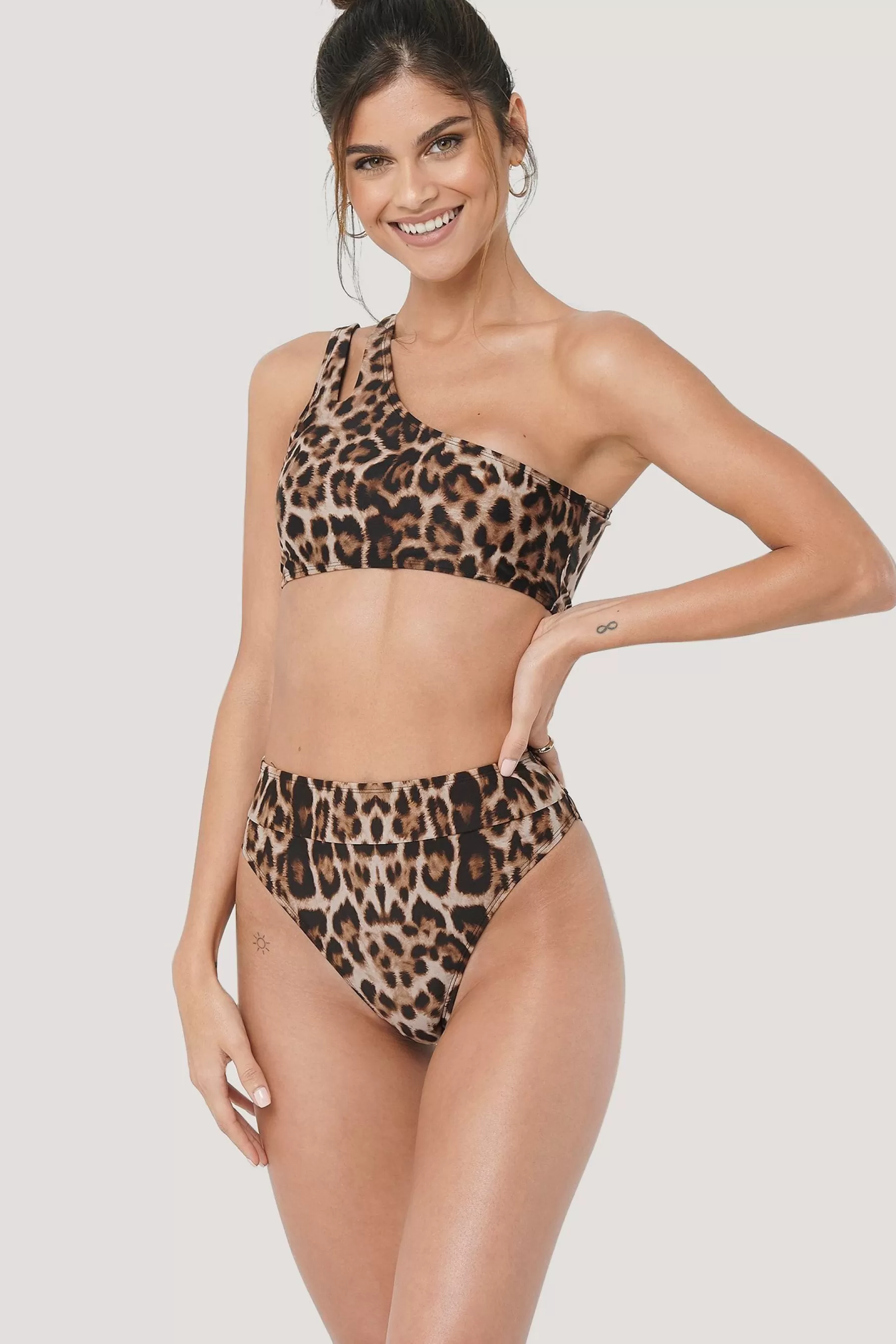 NA-KD Maxi Highwaist Bikini Panty Leopard