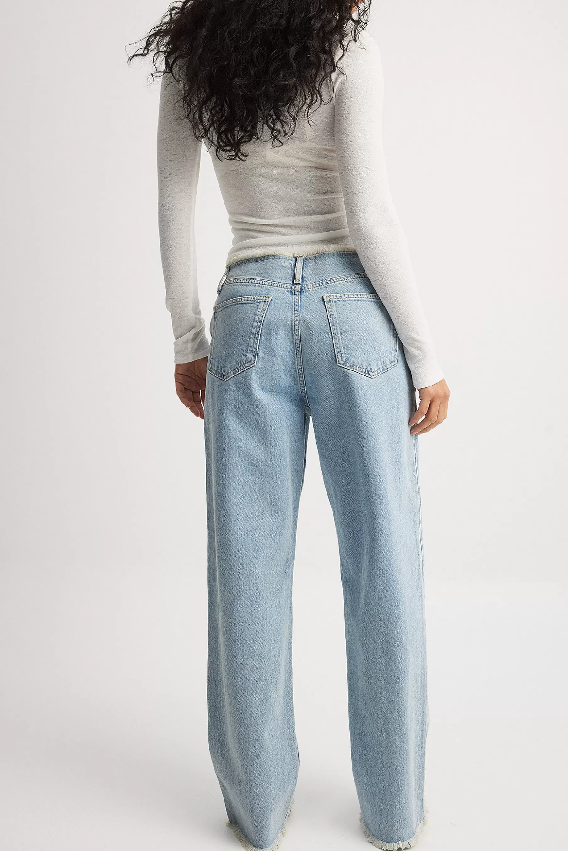 NA-KD No Waist Denim Blue