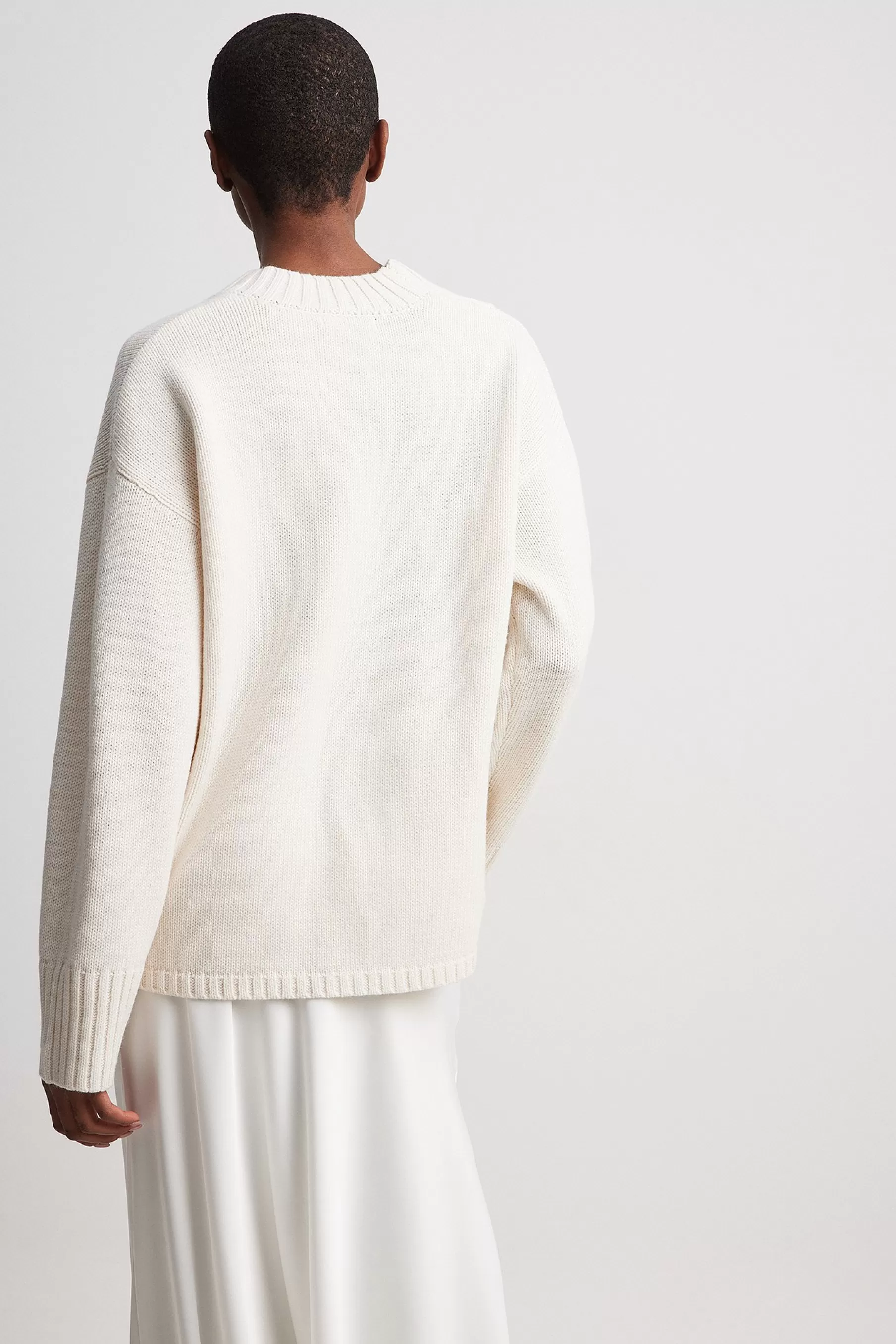 NA-KD Oversized Heavy Knit Cardigan Offwhite