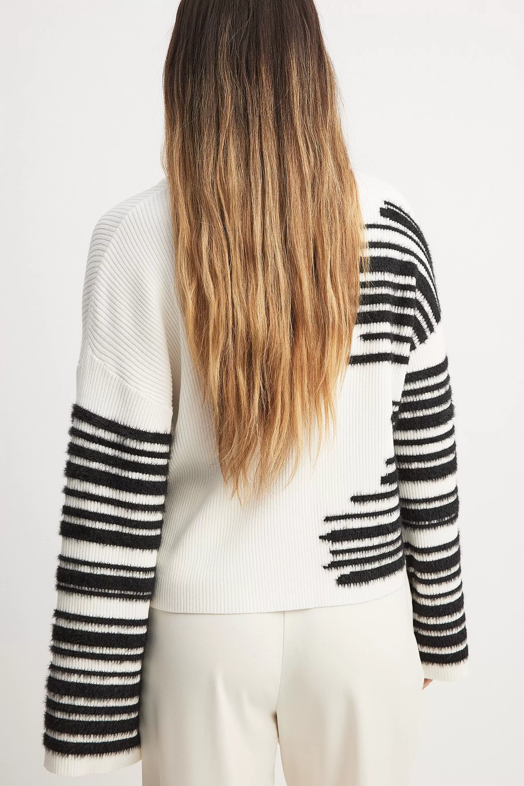 NA-KD Oversized Knitted Sweater Stripe