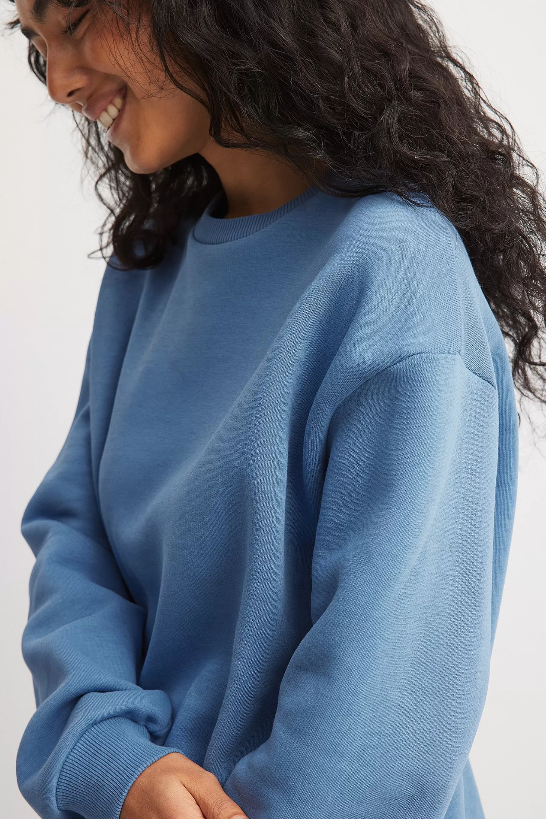 NA-KD Oversized Sweatshirt Blue