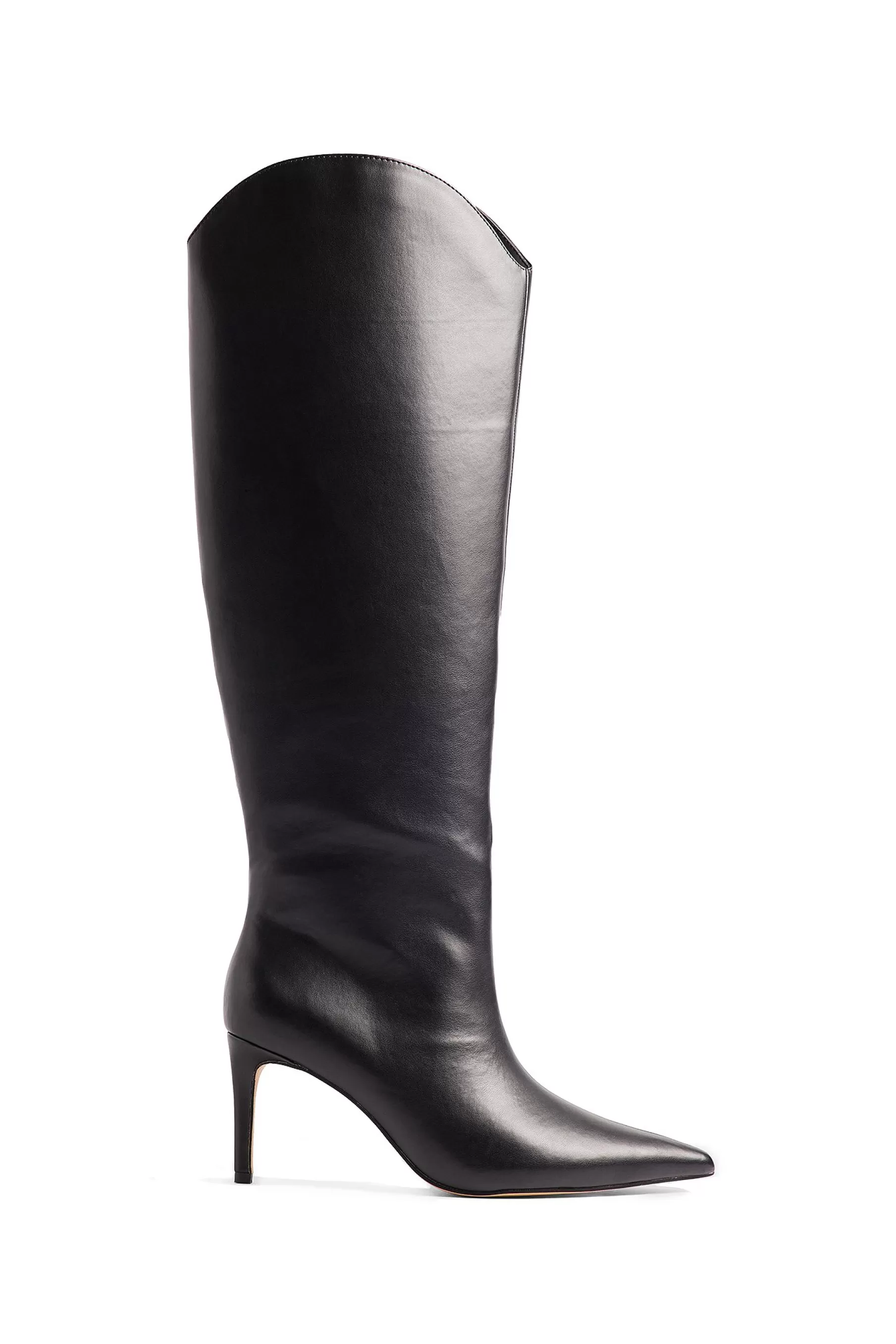 NA-KD Pointy Stiletto Boots Black