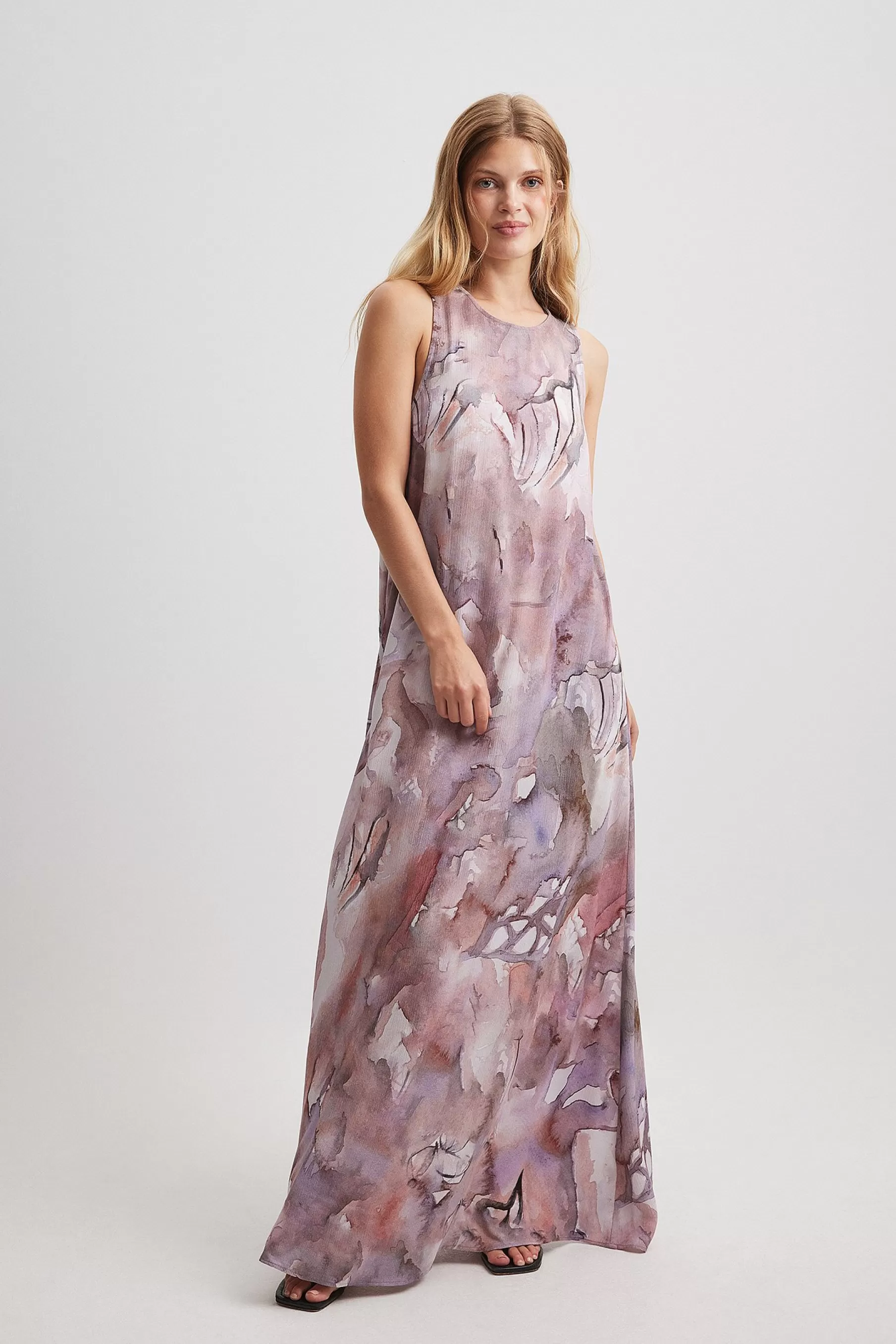 NA-KD Printed Maxi Dress Multicolor