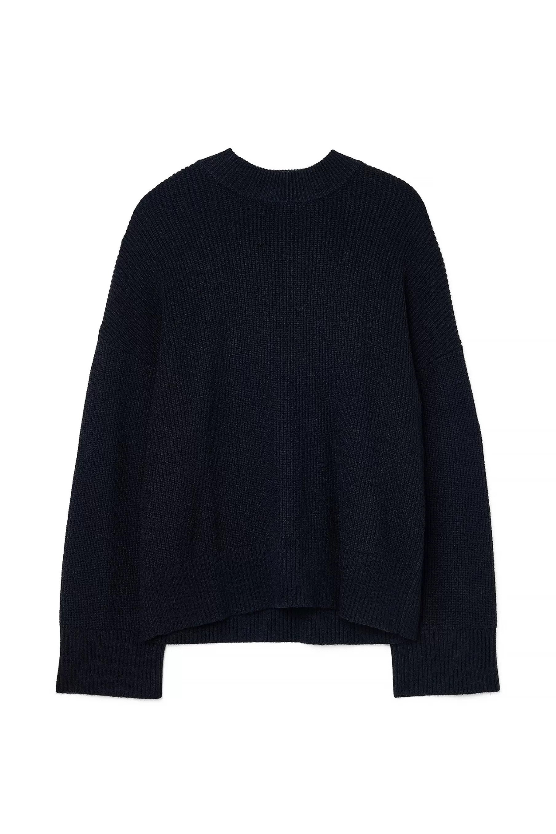 NA-KD Round Neck Knitted Sweater Black