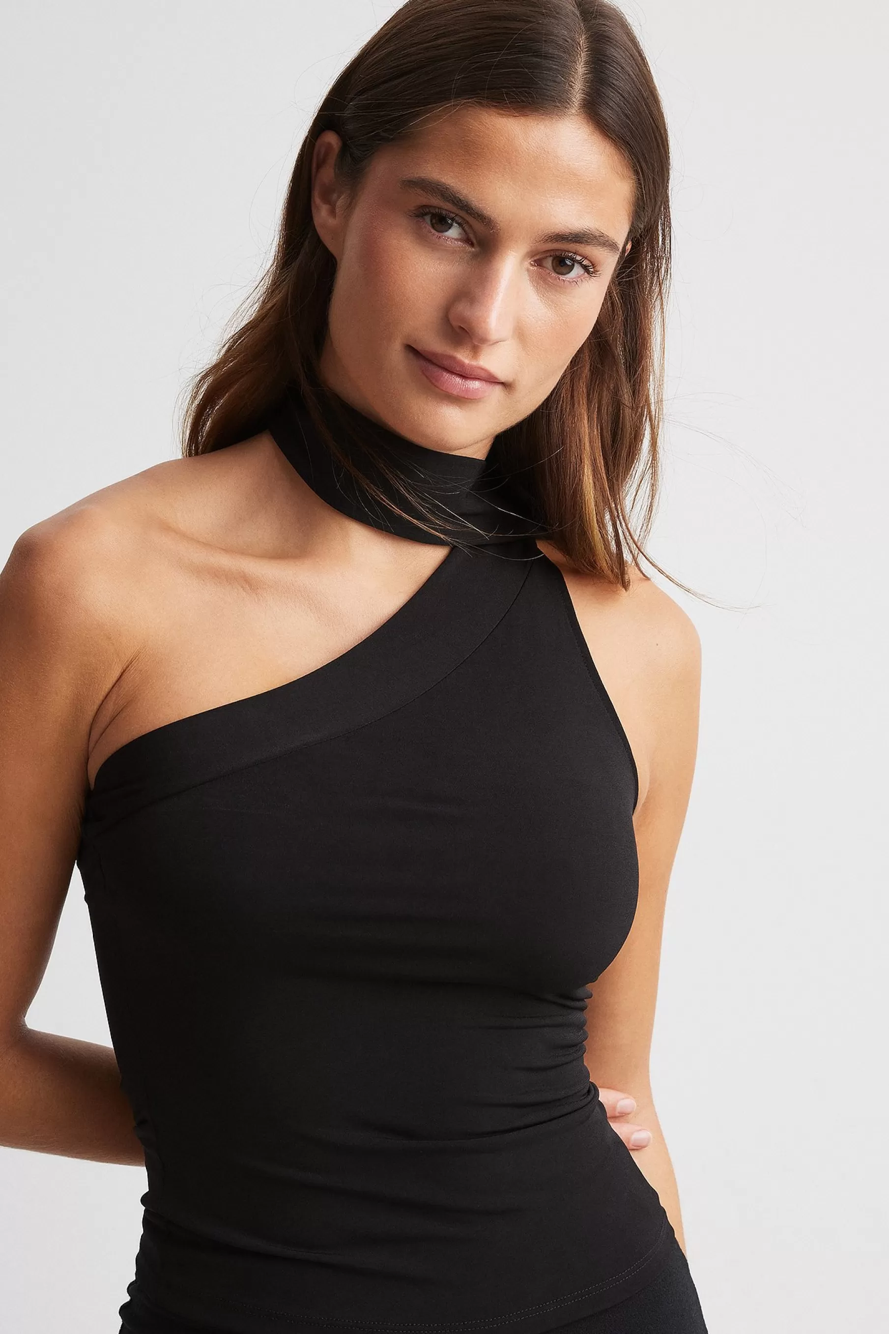 NA-KD Scarf Top Black