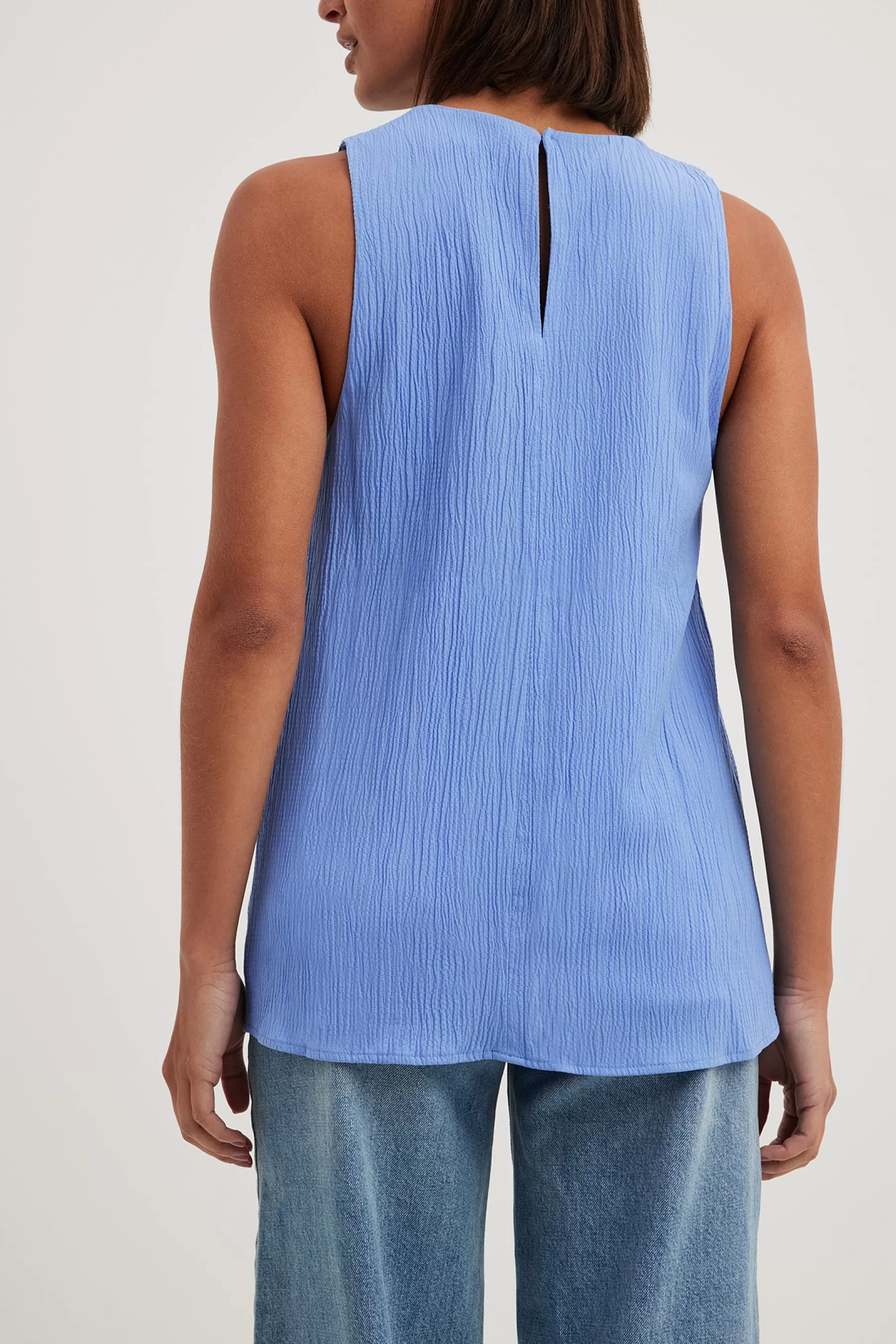 NA-KD Structured Shell Top Blue