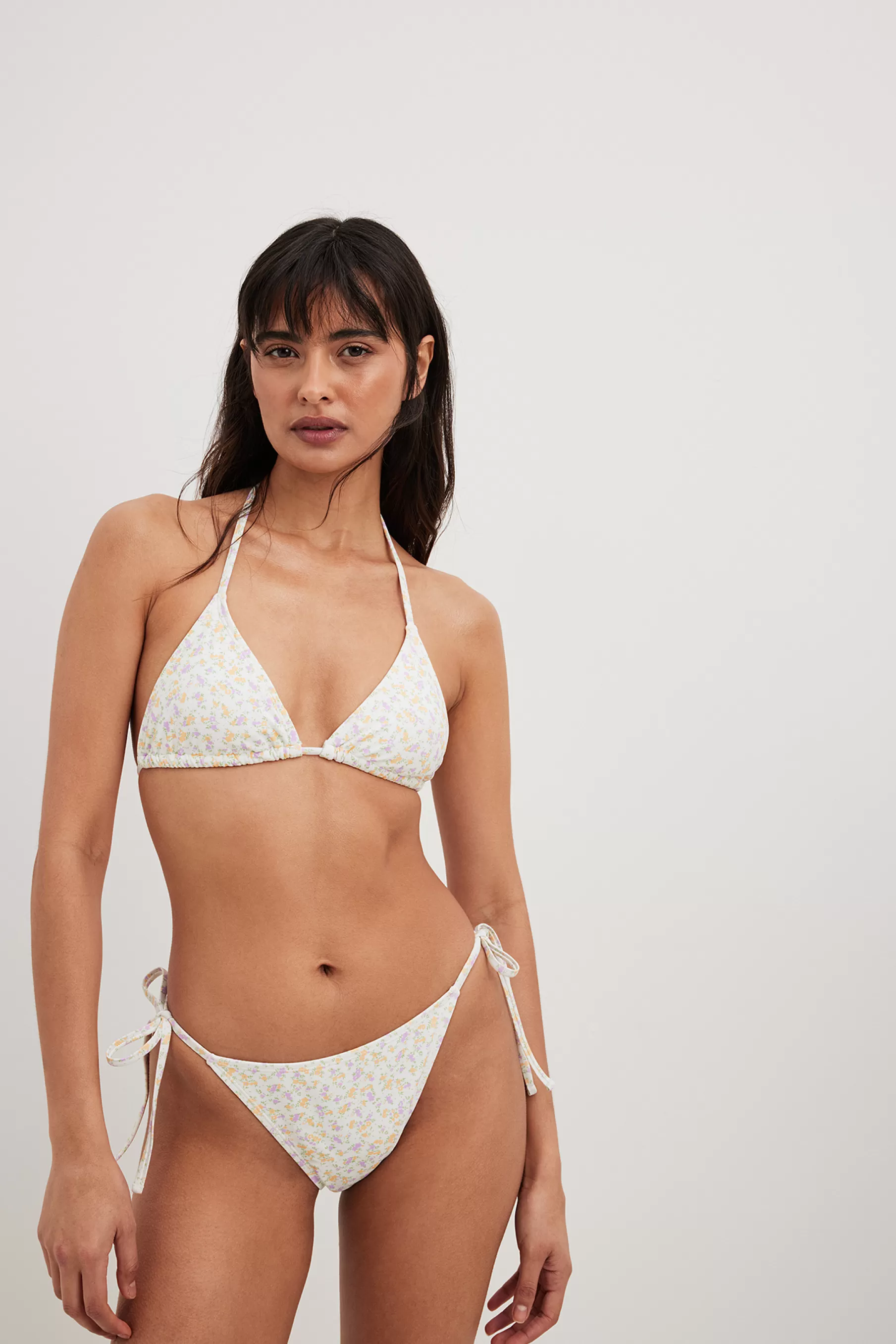 NA-KD Tie Detail Bikini Panty Flower