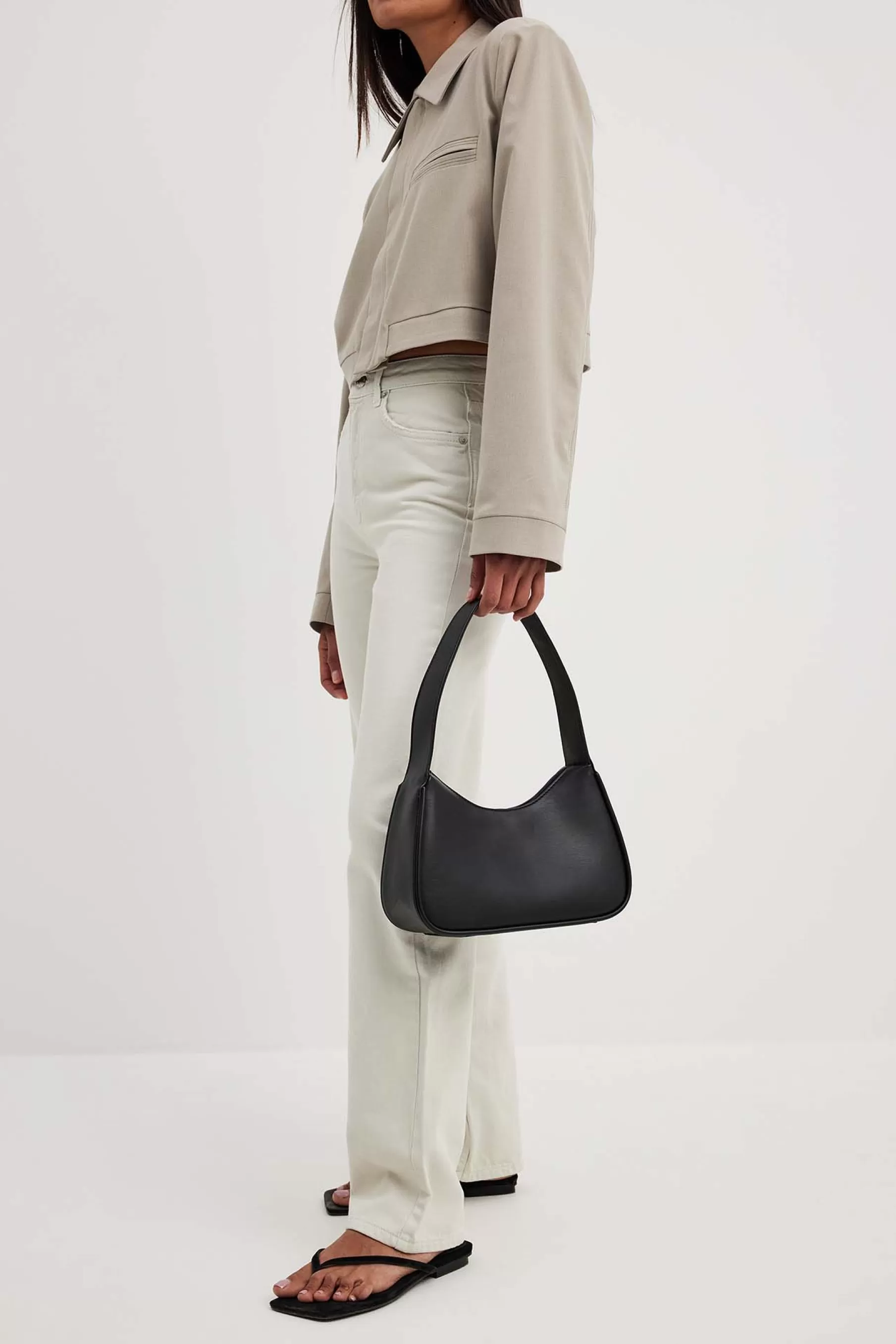 NA-KD Trapeze Shoulder Bag Black