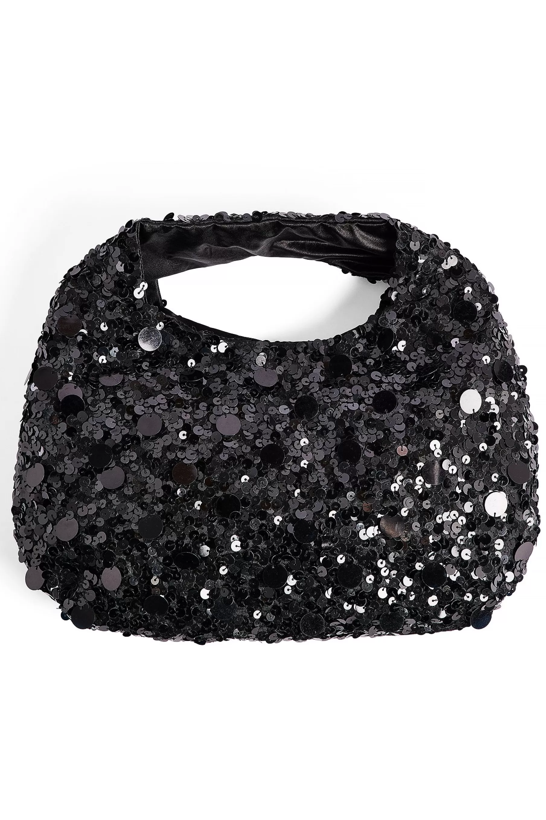 NA-KD Triangular Sequin Bag Black