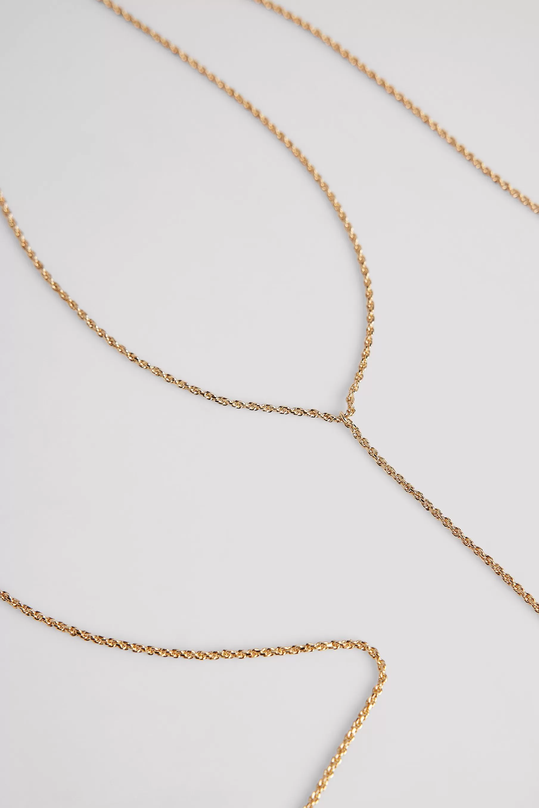 NA-KD Twisted Body Chain Gold